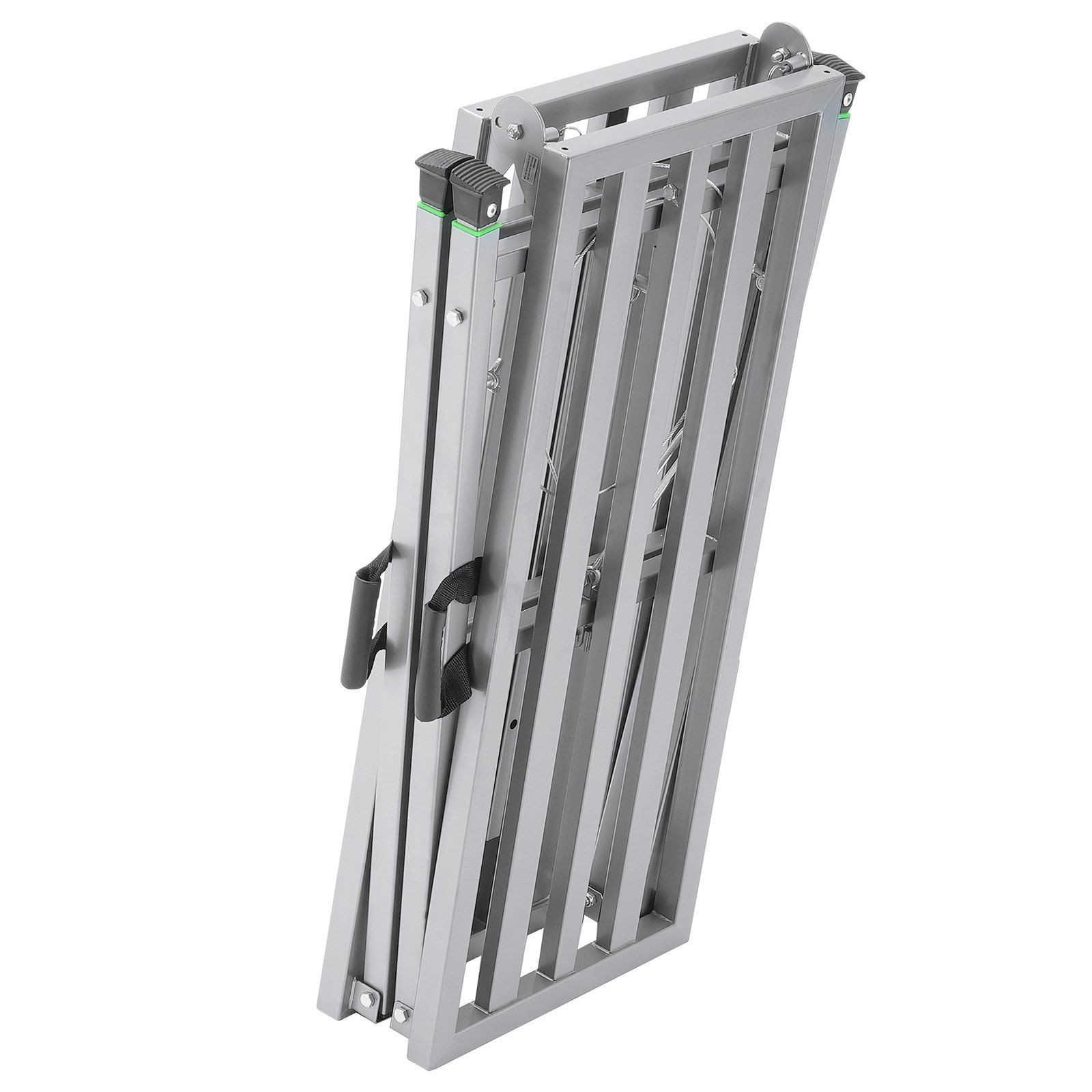 VEVOR Work Platform, 4 Gear Adjustable Height, Folding Alloy Steel Step Ladder,