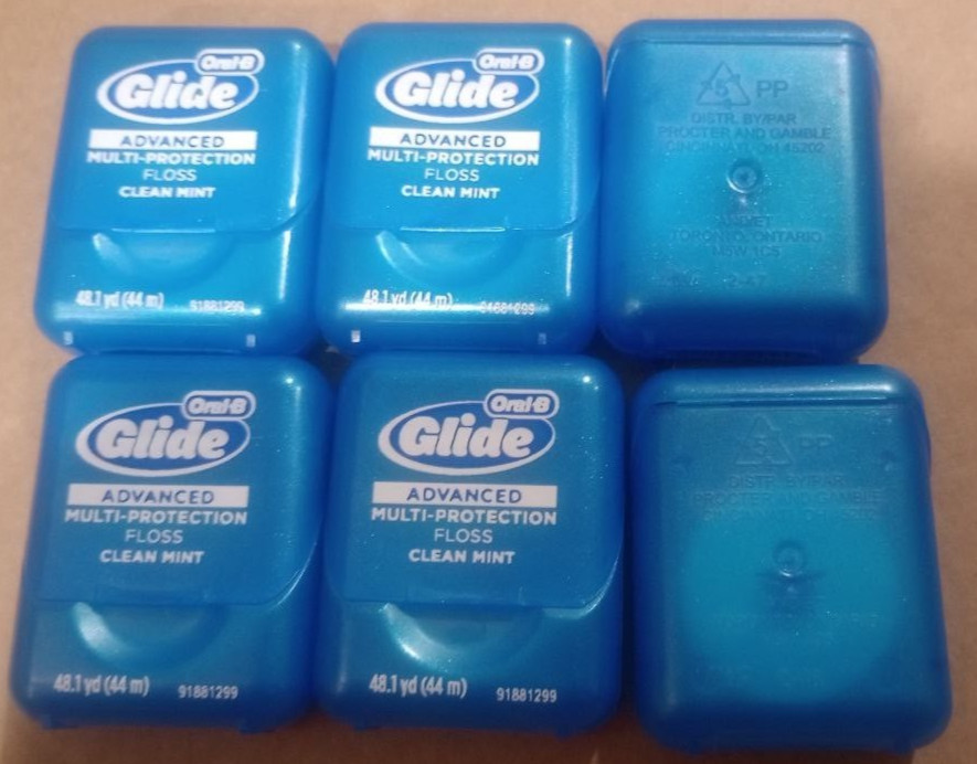 6x OLD (COSTCO) VERSION Oral-B Glide Advanced Floss - 288.7 yards (6 x 48.1 yds)