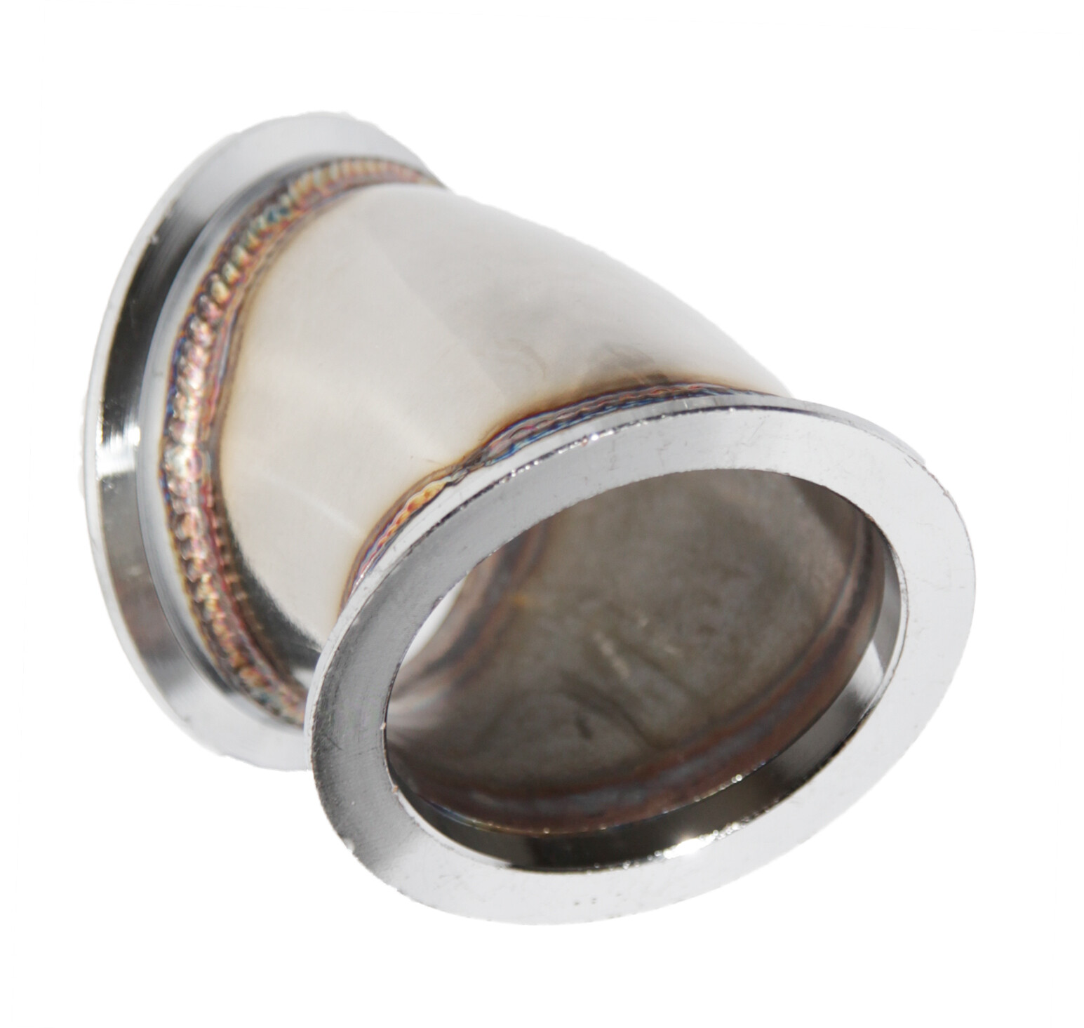 45 Degree Elbow 3" Conversion Adapter V-band size (2.85" I.D. 3.73" O.D.)