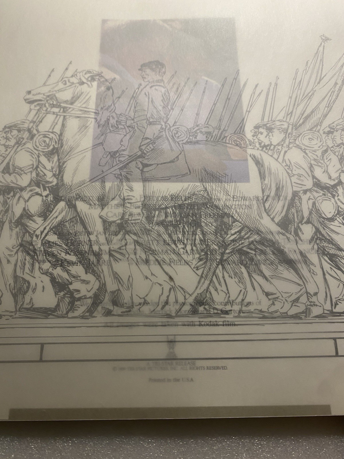 Rare GLORY Movie Promotional Book Photos w/ Denzel Washington Mathew Brodderick