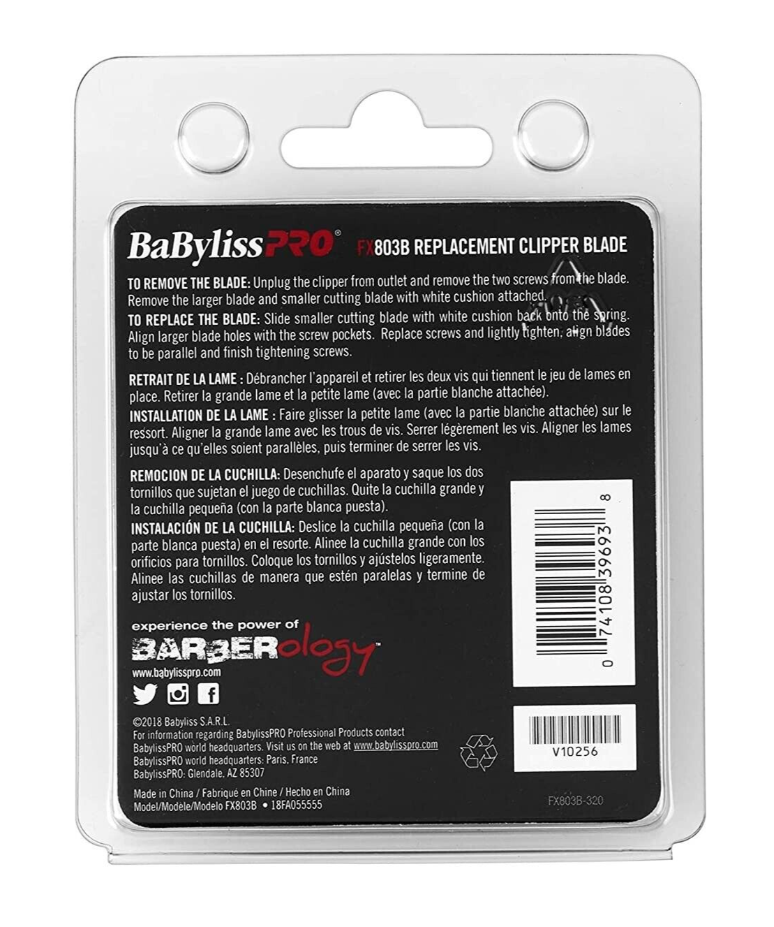 BaBylissPRO Black Graphite Replacement Taper Blade | FX803B