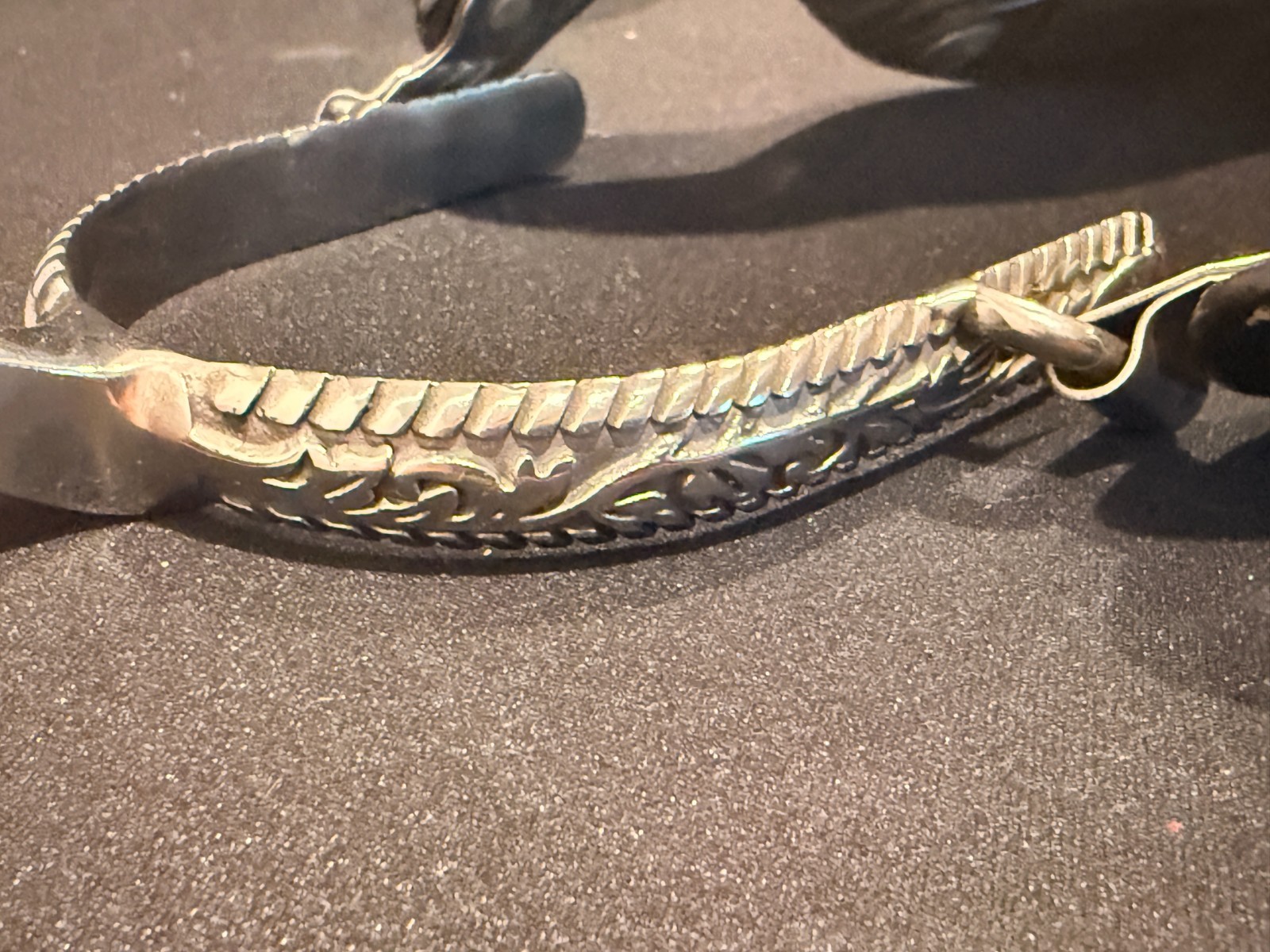 Vintage Single Cowboy Spur Leather Strap Western Decor