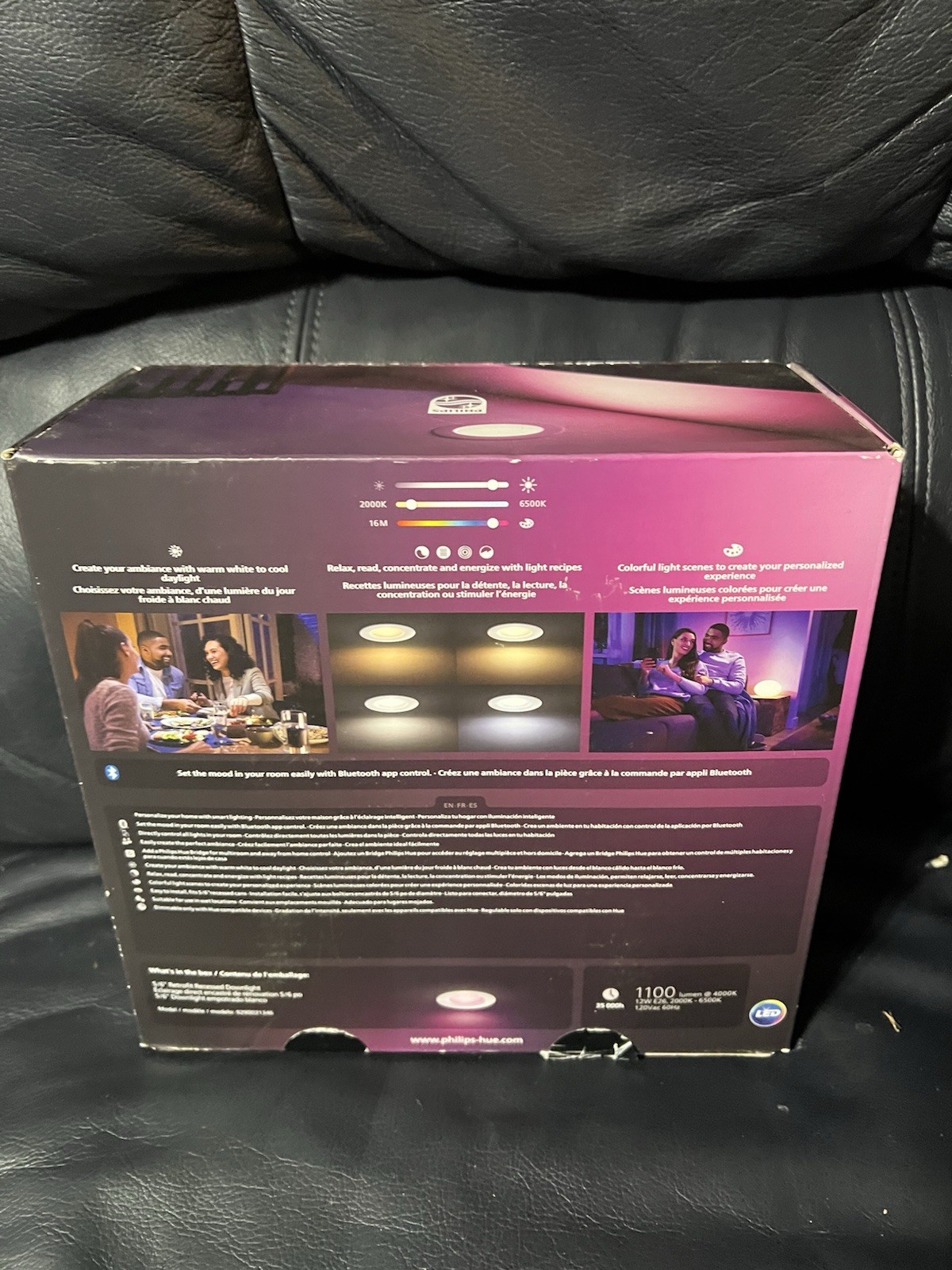 Philips Hue Smart LED 5/6 Inch Retrofit Recessed Downlight White Color Ambience