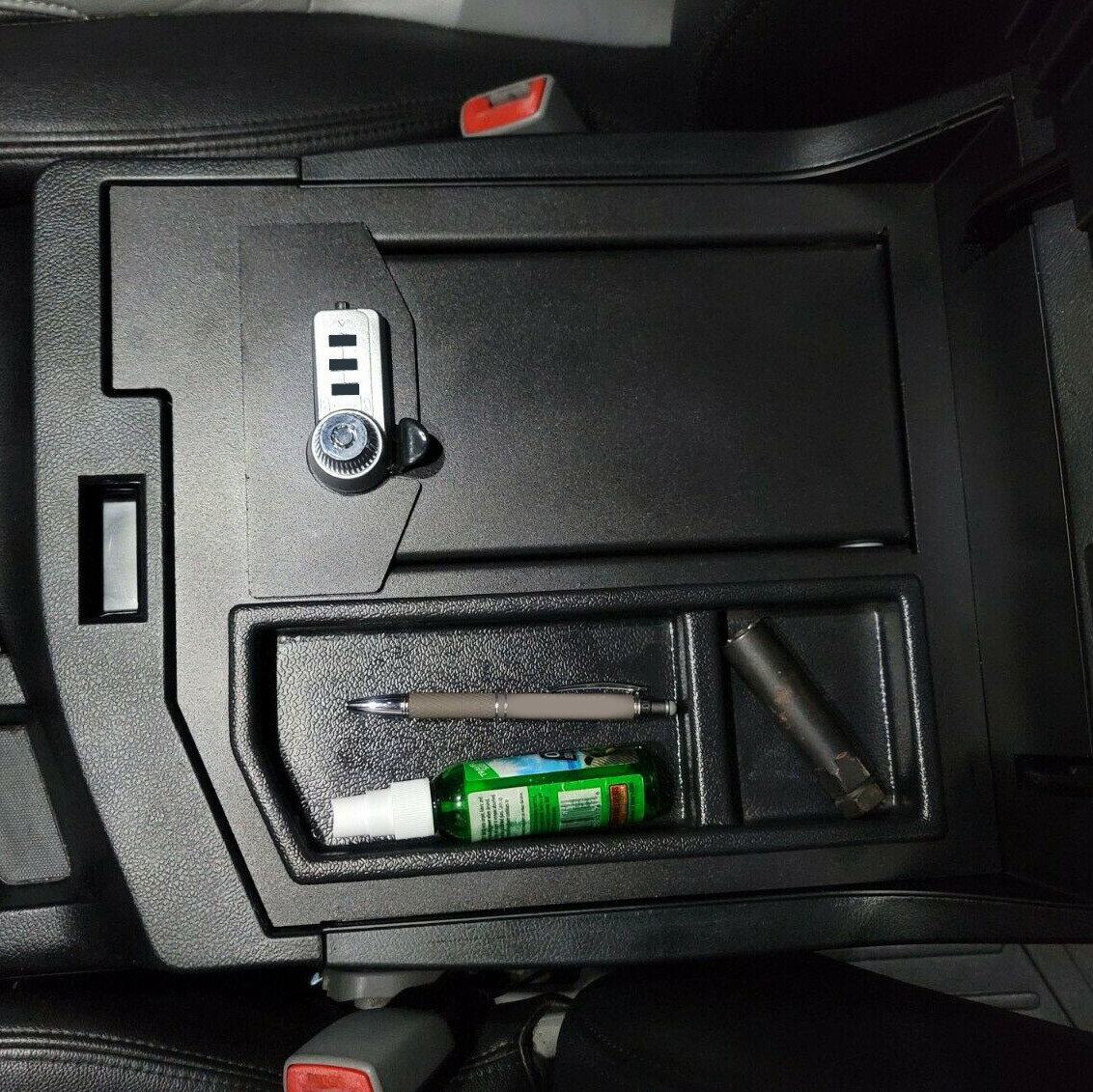 Center Console Safe Box Locking Safe For Toyota Tundra 2007-2013 Sequoia 08-13