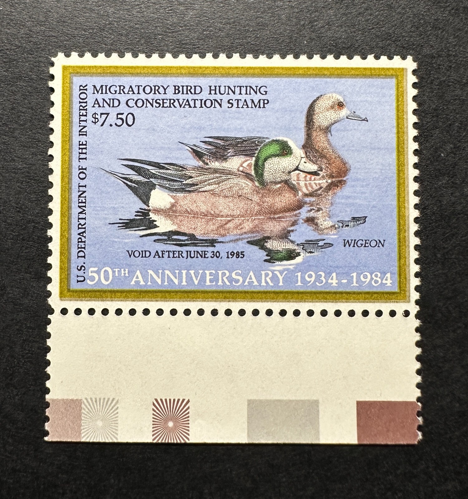 WTDstamps - #RW51 1984 - US Federal Duck Stamp - Mint OG NH