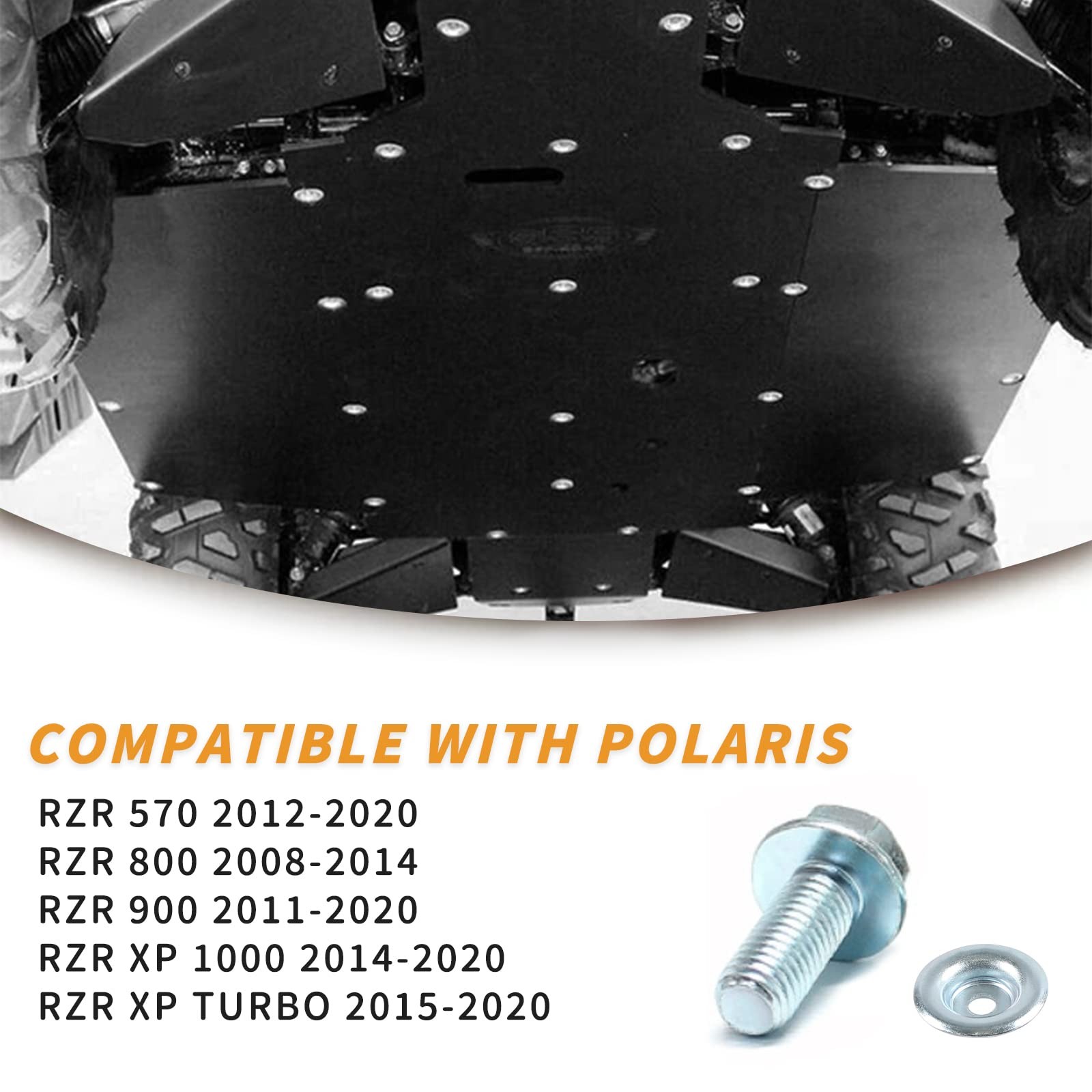 Polaris UTV Skid Plate Washer and Bolt Kit 20 Piece Set