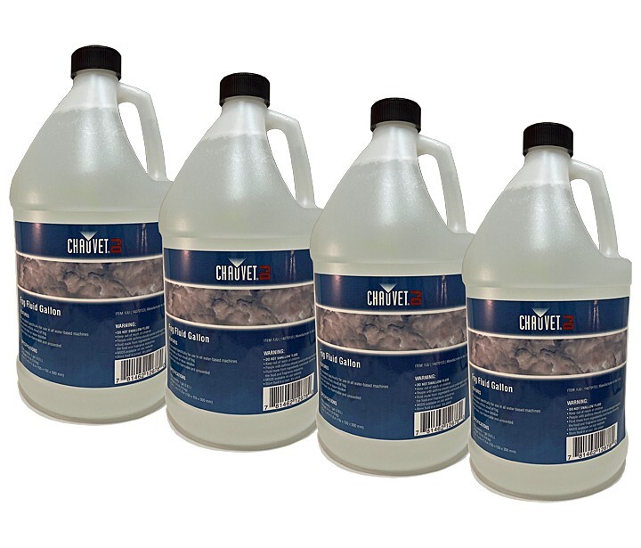 CHAUVET 4 Gallons of DJ Fog Smoke Juice Fluid Fog Machines FJU, USA