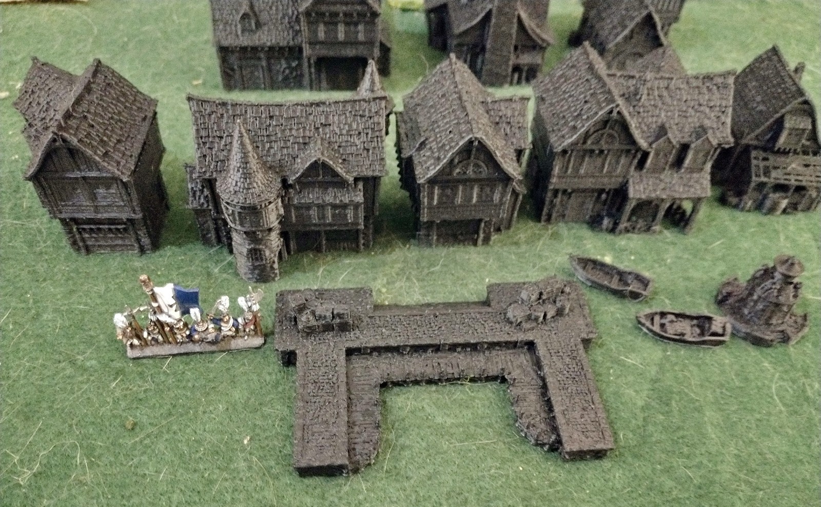 Ancrabourg European Port City 10mm Terrain Buildings & Docks