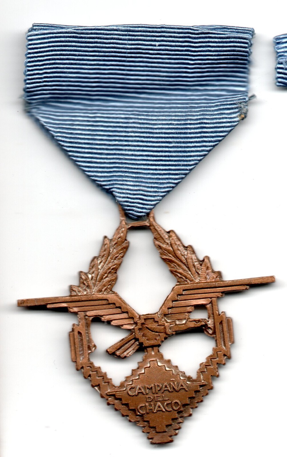 1932 - 1935 Chaco War BOLIVIA - PARAGUAY original medal with ribbon and cover