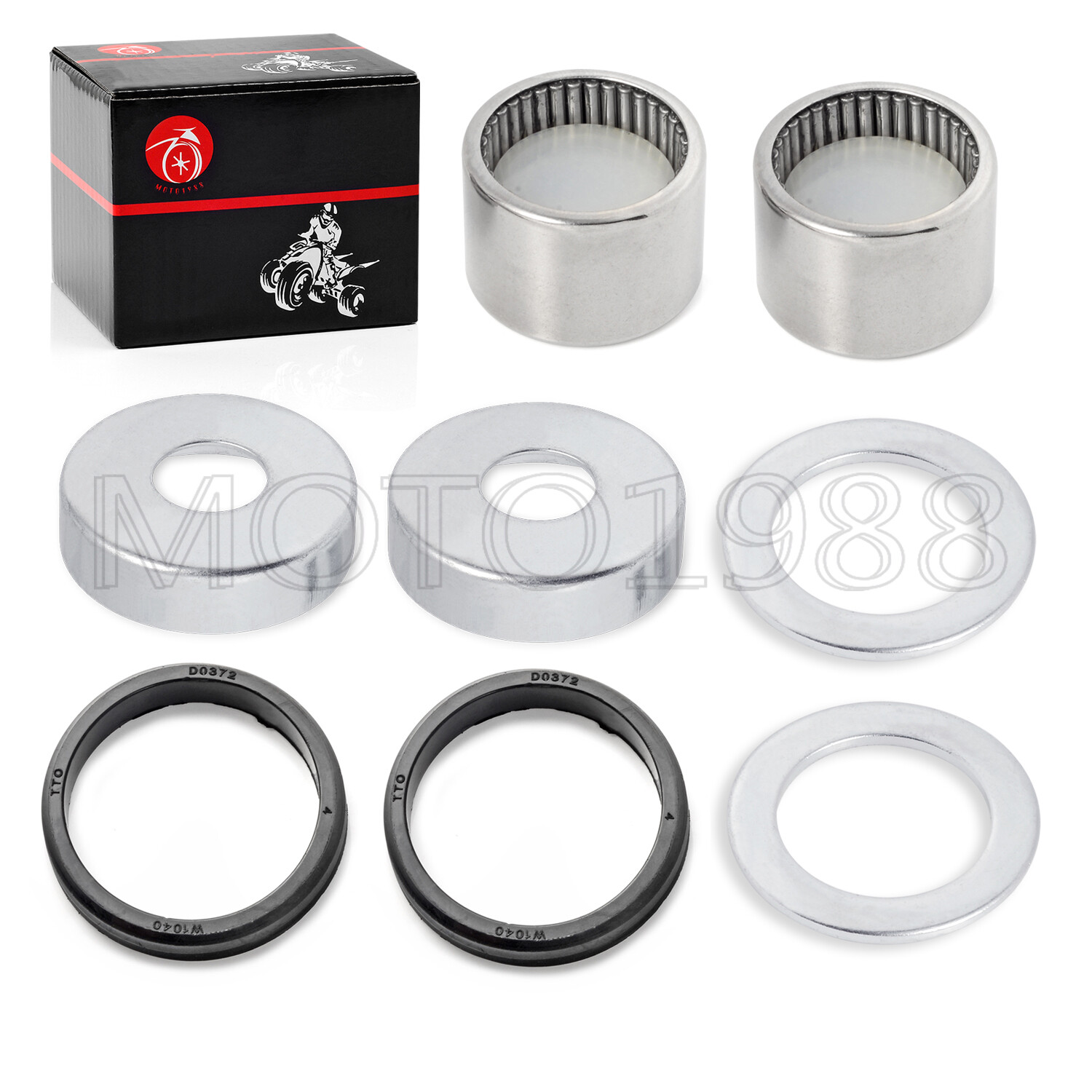 Rear Swingarm Bearing Seal Caps Rebuild Kit for Yamaha Warrior 350 YFM350X 87-04