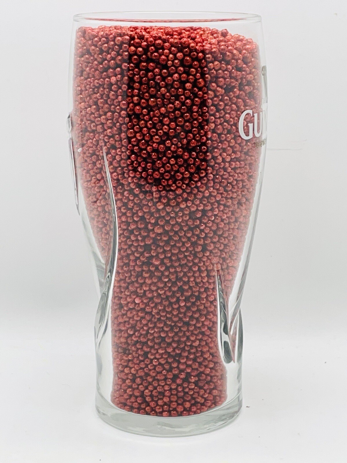 Guinness Brewed In Dublin Beer Pint Glass 3 D Harp Man Cave piece 16 oz MARK