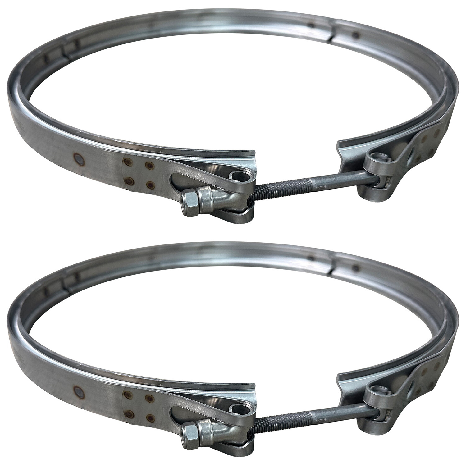 2pcs DPF Filter Clamp Fits Cummins Engines 13.25" OEM# 2871863 21445455 New