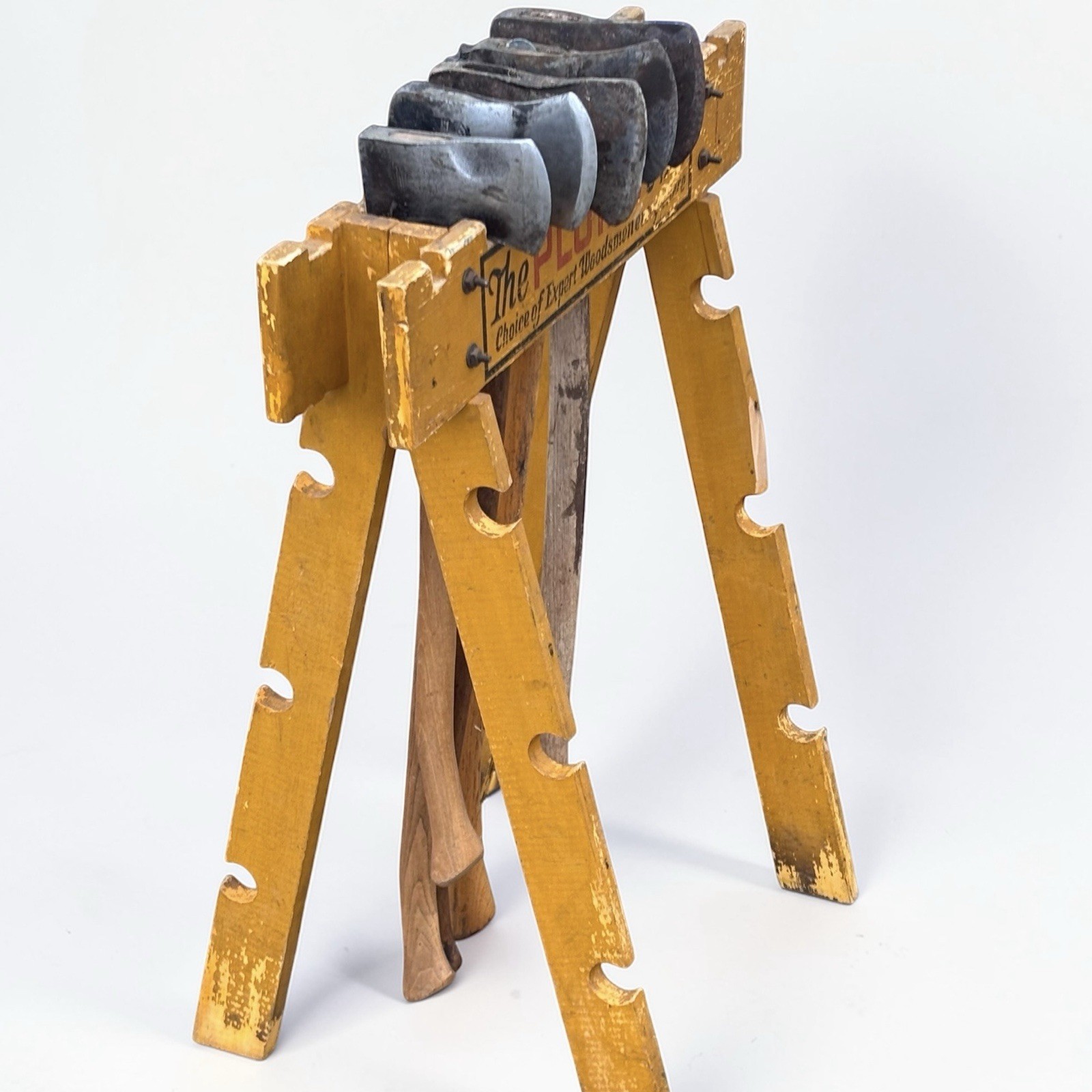 Vintage Plumb Axe Hardware Store Display Advertising Sign Hatchet Ax Lumberjack