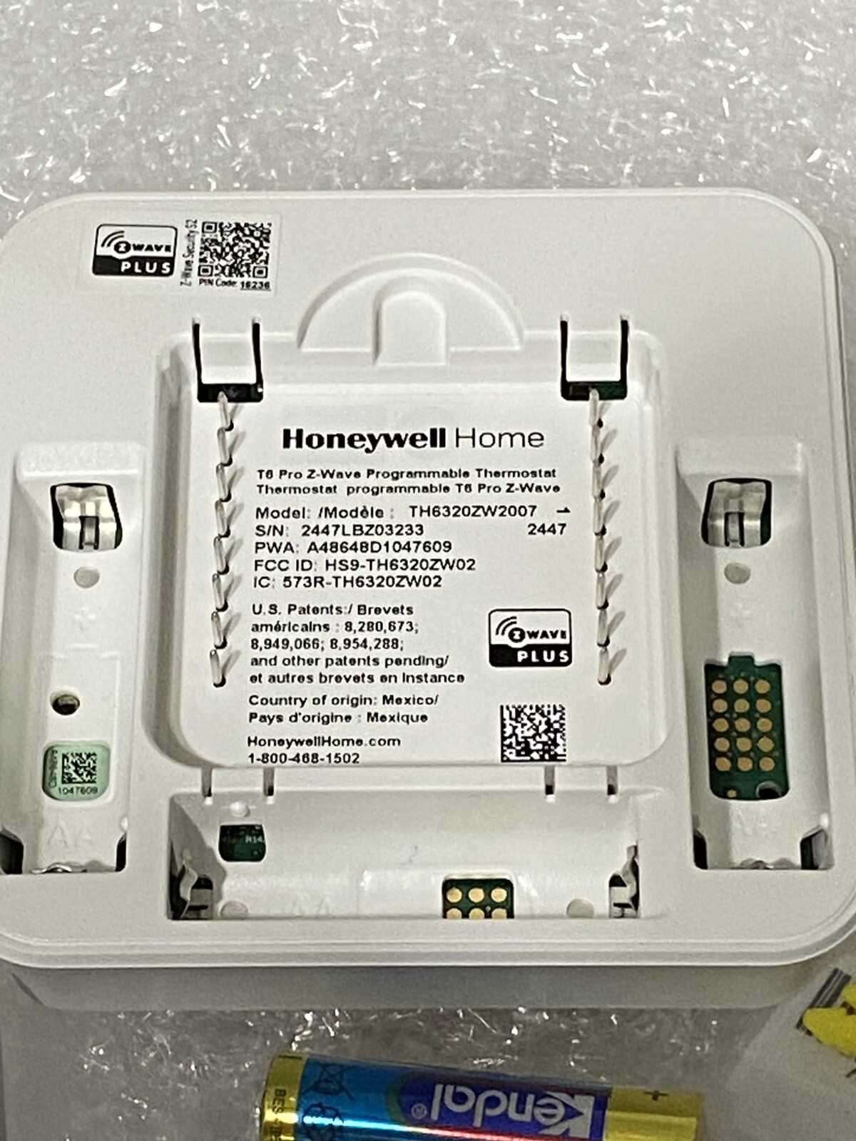 Honeywell T6 Pro Z-Wave SmartStart Programmable Thermostat (TH6320ZW2007)
