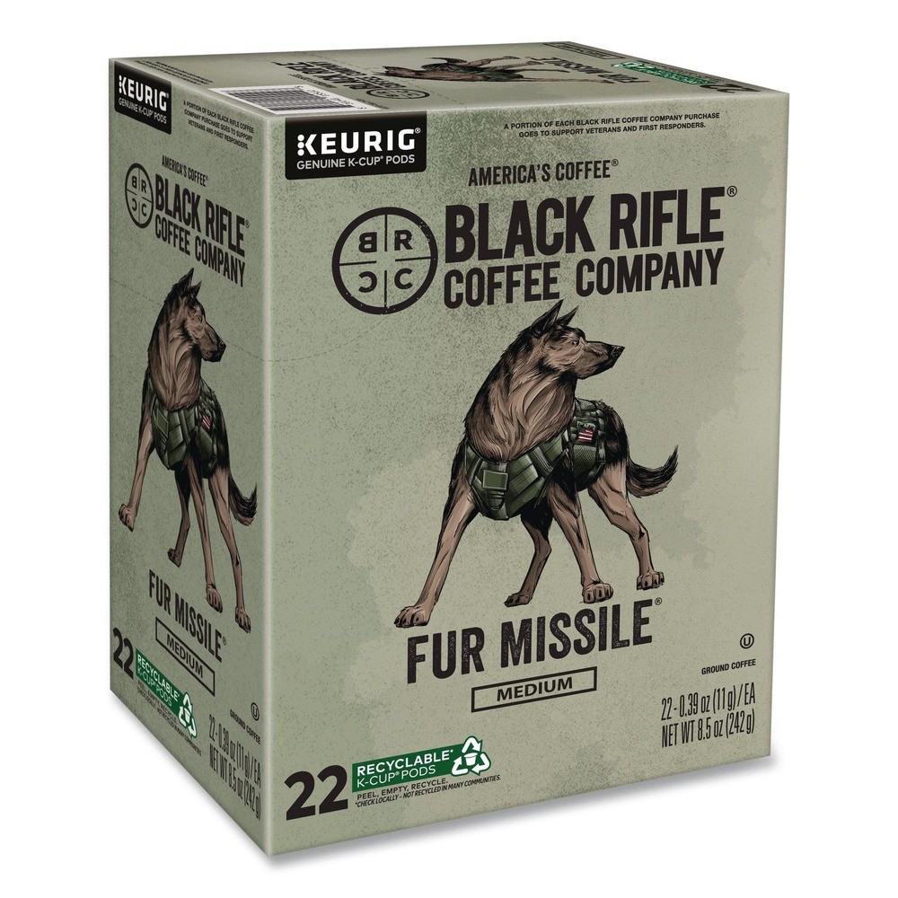 Keurig 5510CT Fur Missile Coffee K-Cups (88/CT) New