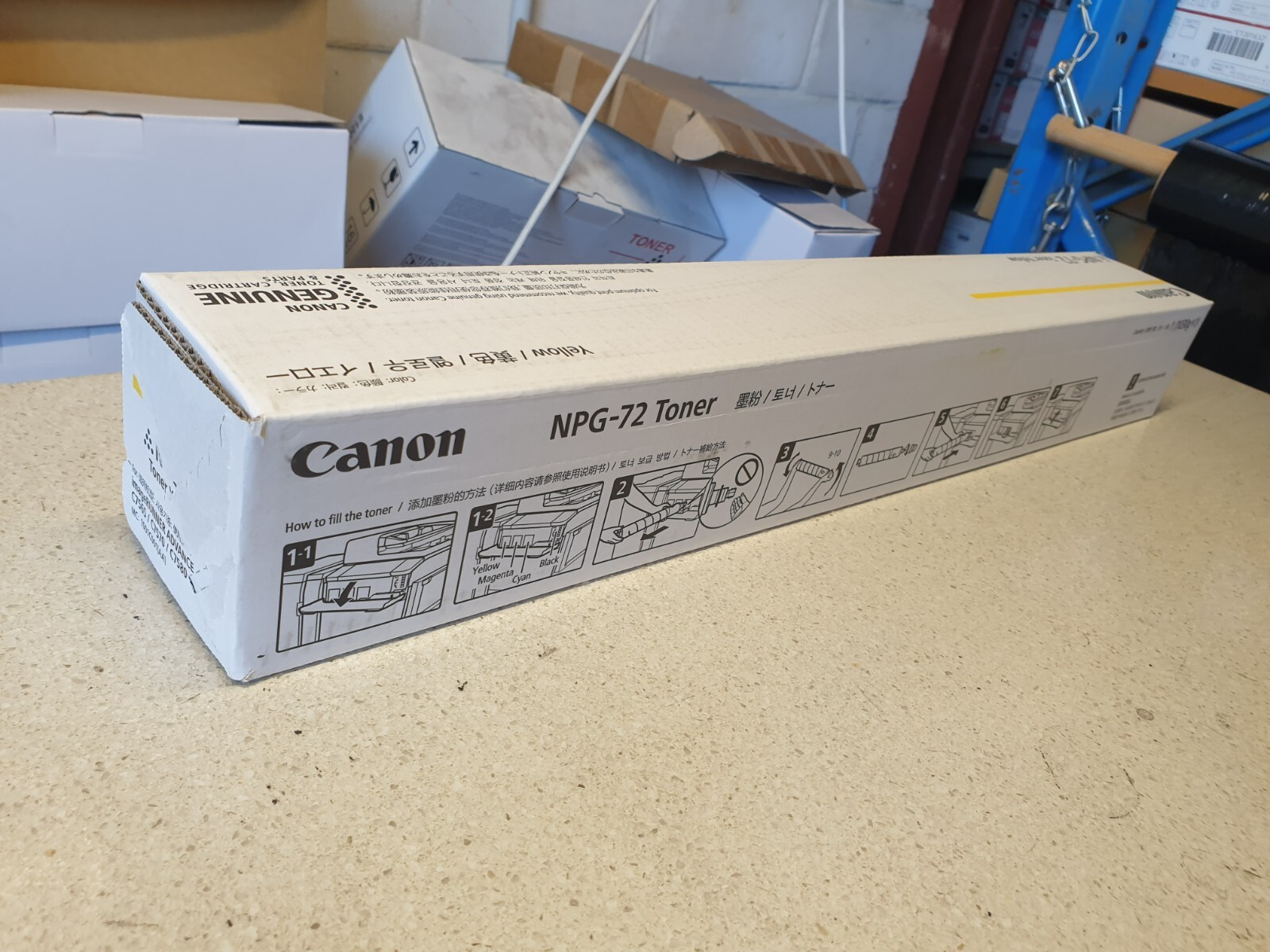 Genuine Canon NPG-72 TG-72 Yellow Toner for iR-ADV C7565 C7570 C7580 C7765 C7770