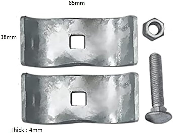 10 Set 1-3/8" Chain Link Fence Panel Clamps Dog Kennel Round Pipe Frame Clamp