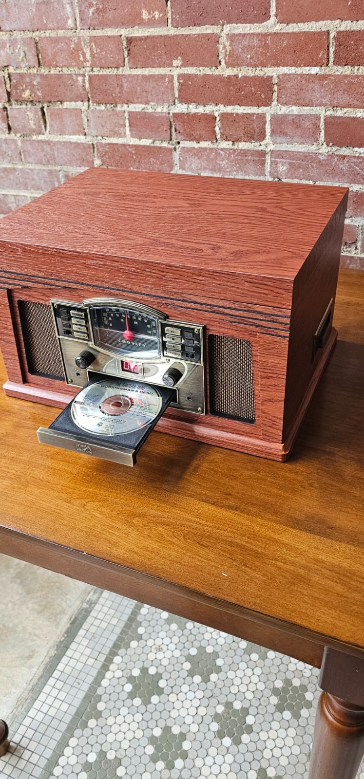 Crosley CR42D-PA Lancaster Turntable Bluetooth Record Player - Open Box Savings!