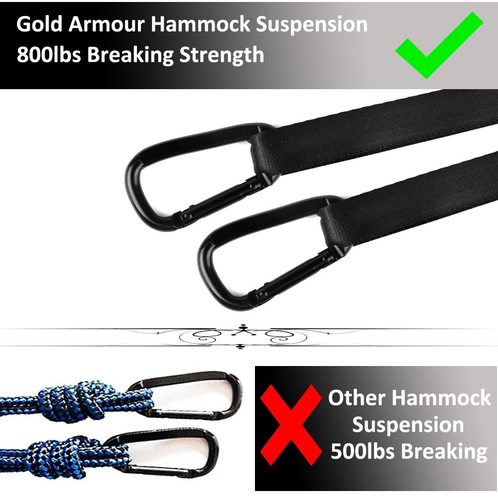 ELK Single Person Hammock with Tree Straps for Outdoor Camping Adventures