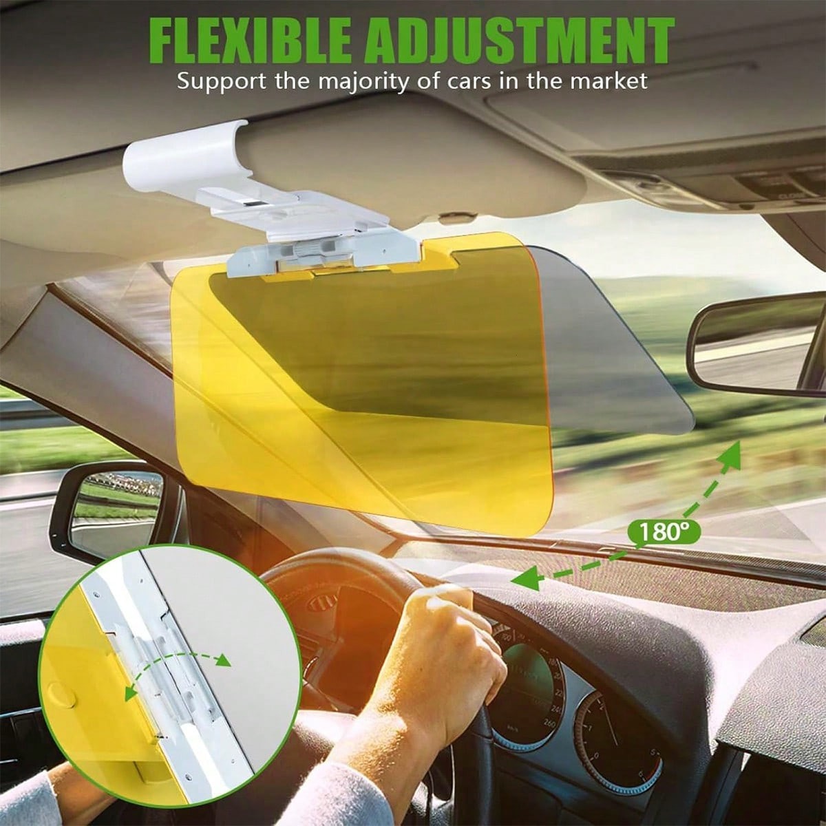 Car Anti Glare Sun Visor Universal Day and Night HD Tac Visor Shade Extender