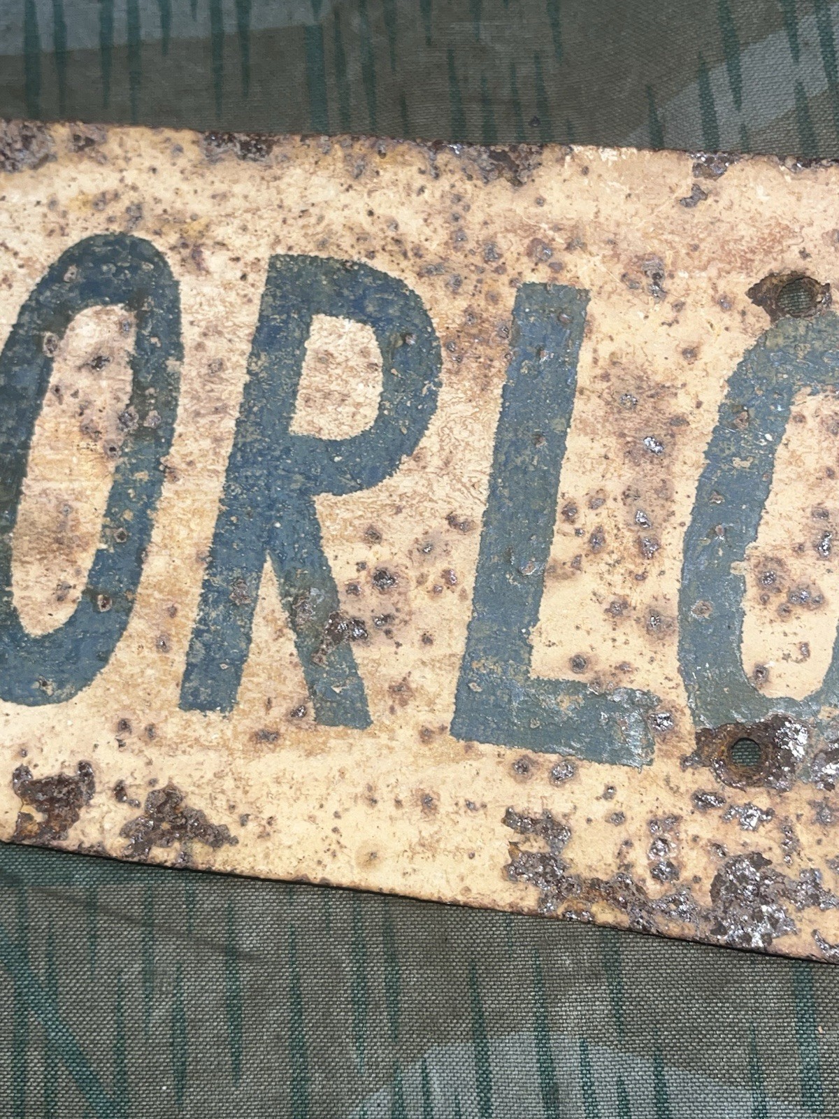 WW2 German Original Gorlowka Road Sign