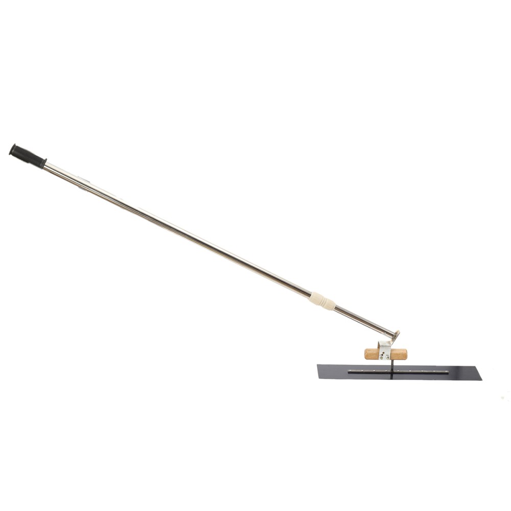Long Handle Concrete Trowel Cement Surface Smoothing Tool w/ Finishing Shoes NEW