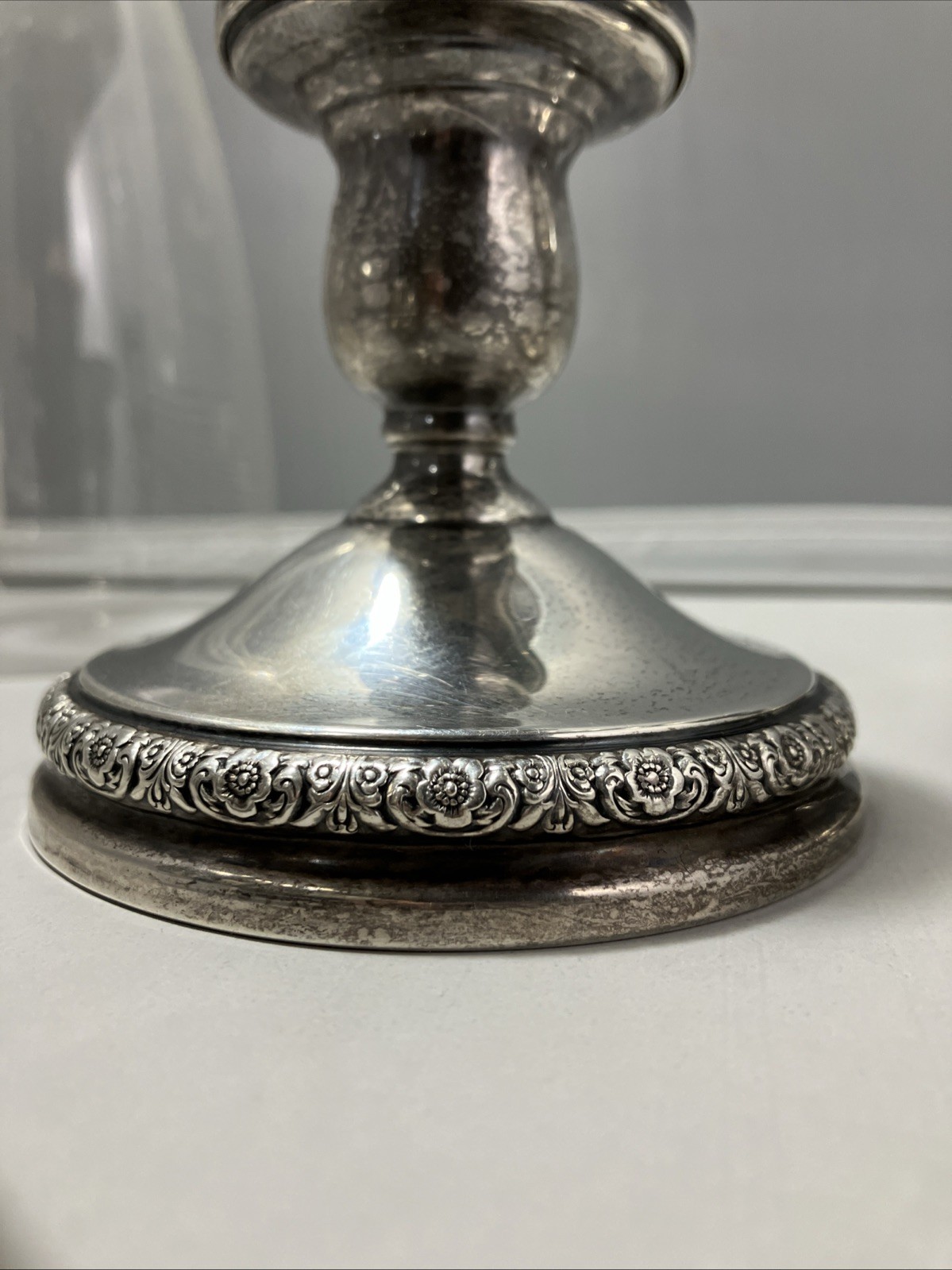 International Silver Prelude-Plain “Sterling Hollowware” Weighted Hurricane Lot