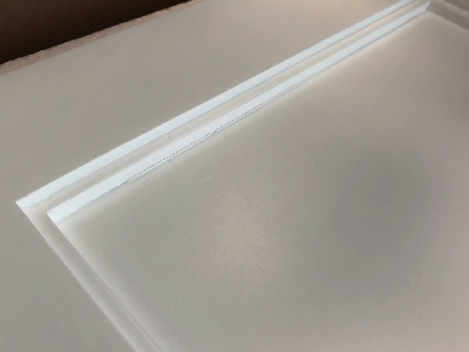 recessed medicine cabinet w/ picture frame door, no mirror, white interior 14x18