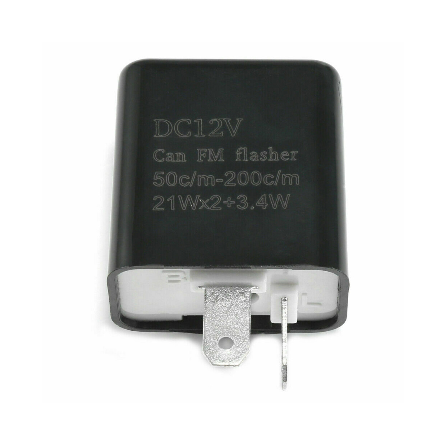 2×For Adjustable LED Flasher Relay Turn Signal Blinker Light Motorcycle 2Pin 12V