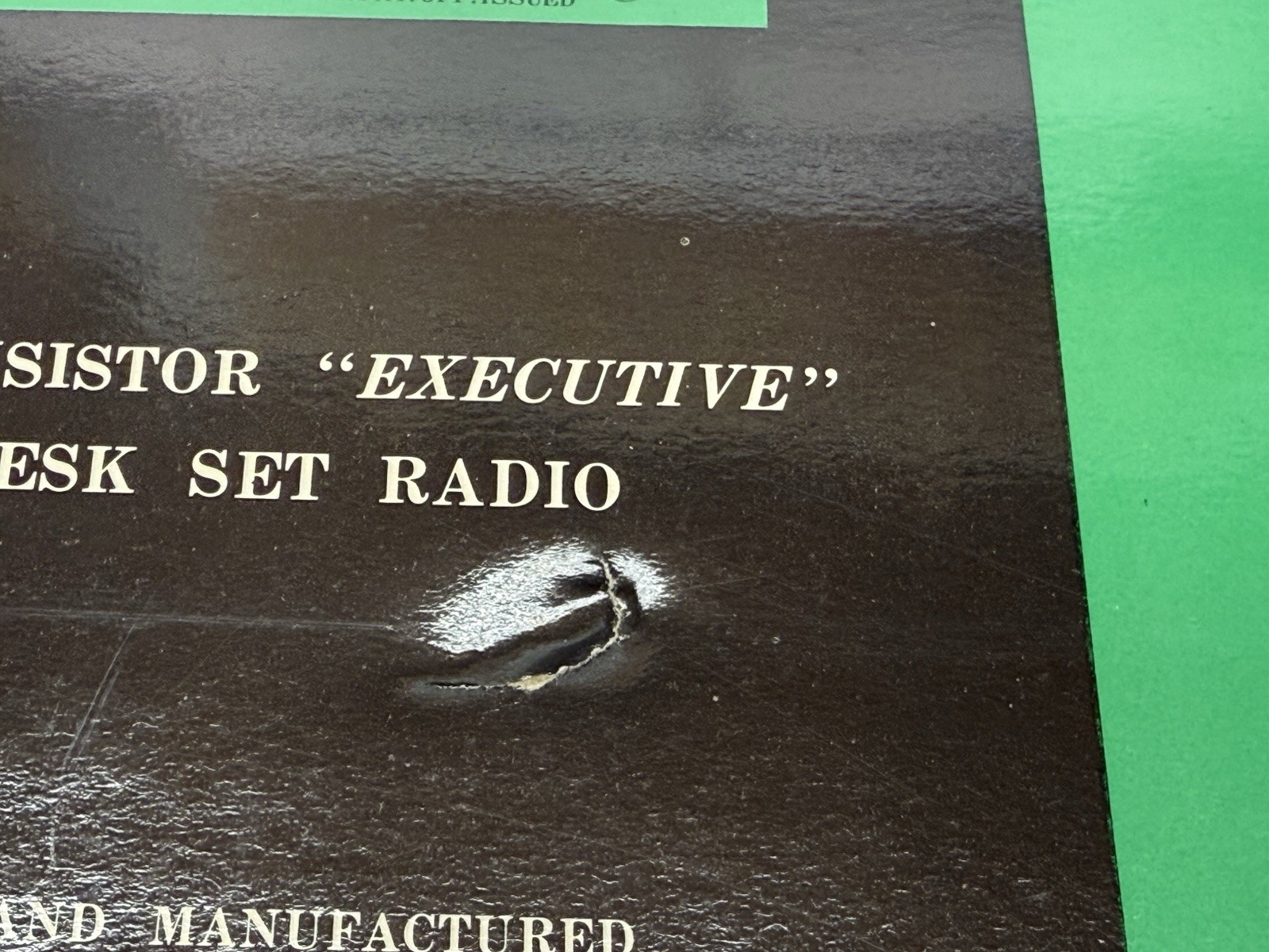 1960s Ross RE-711 Executive Desk Set w/ 8 Transistor Radio Complete Working