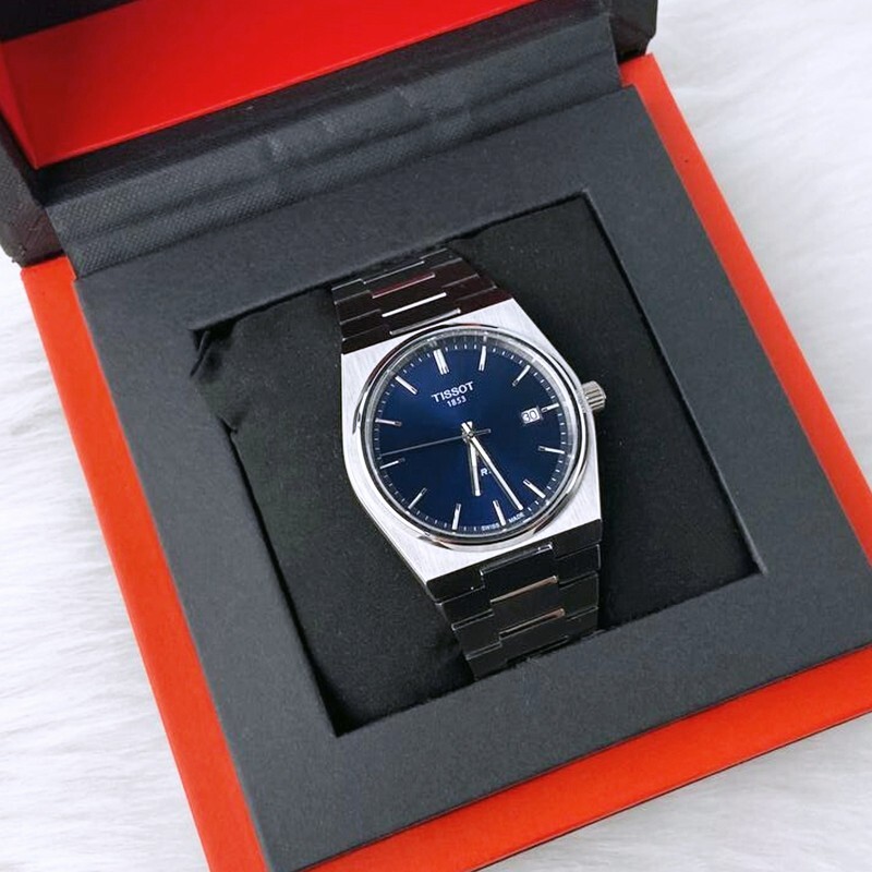 Men Tissot Classic PRX/316L Blue Stainless Steel Watch T137.410.11.041.00 (40mm)
