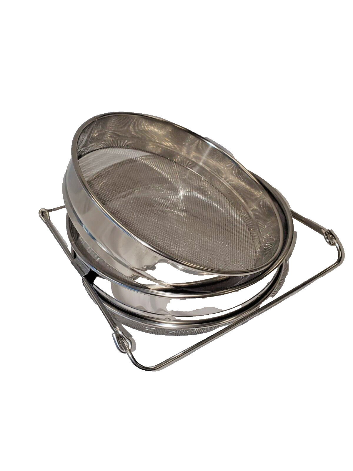 Stainless Steel Strainer Double Sieve Mesh Filter Honey Bee Equipment
