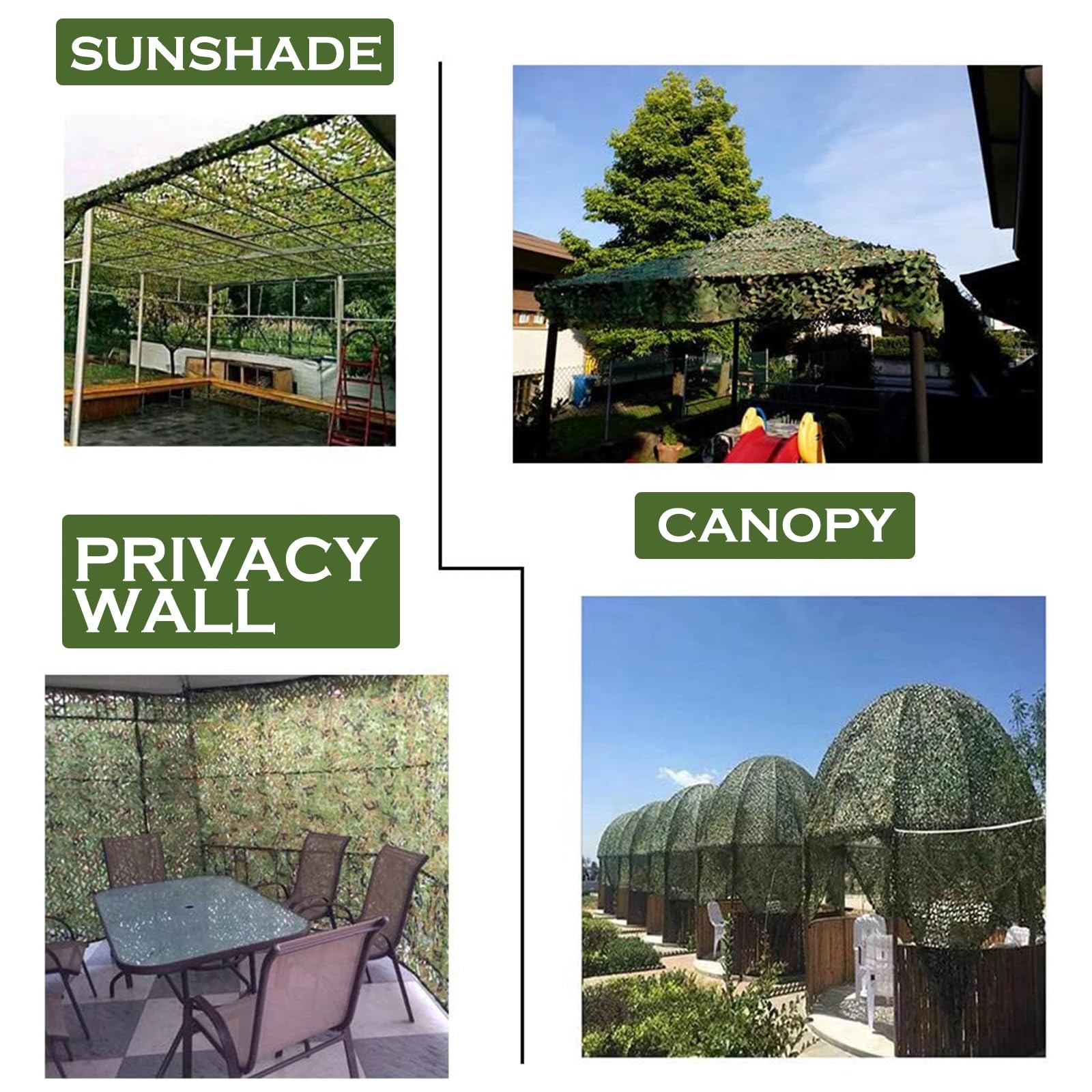 13x20ft Camping Camouflage Netting Military Camo Sunshade Mesh Hunting Car Cover