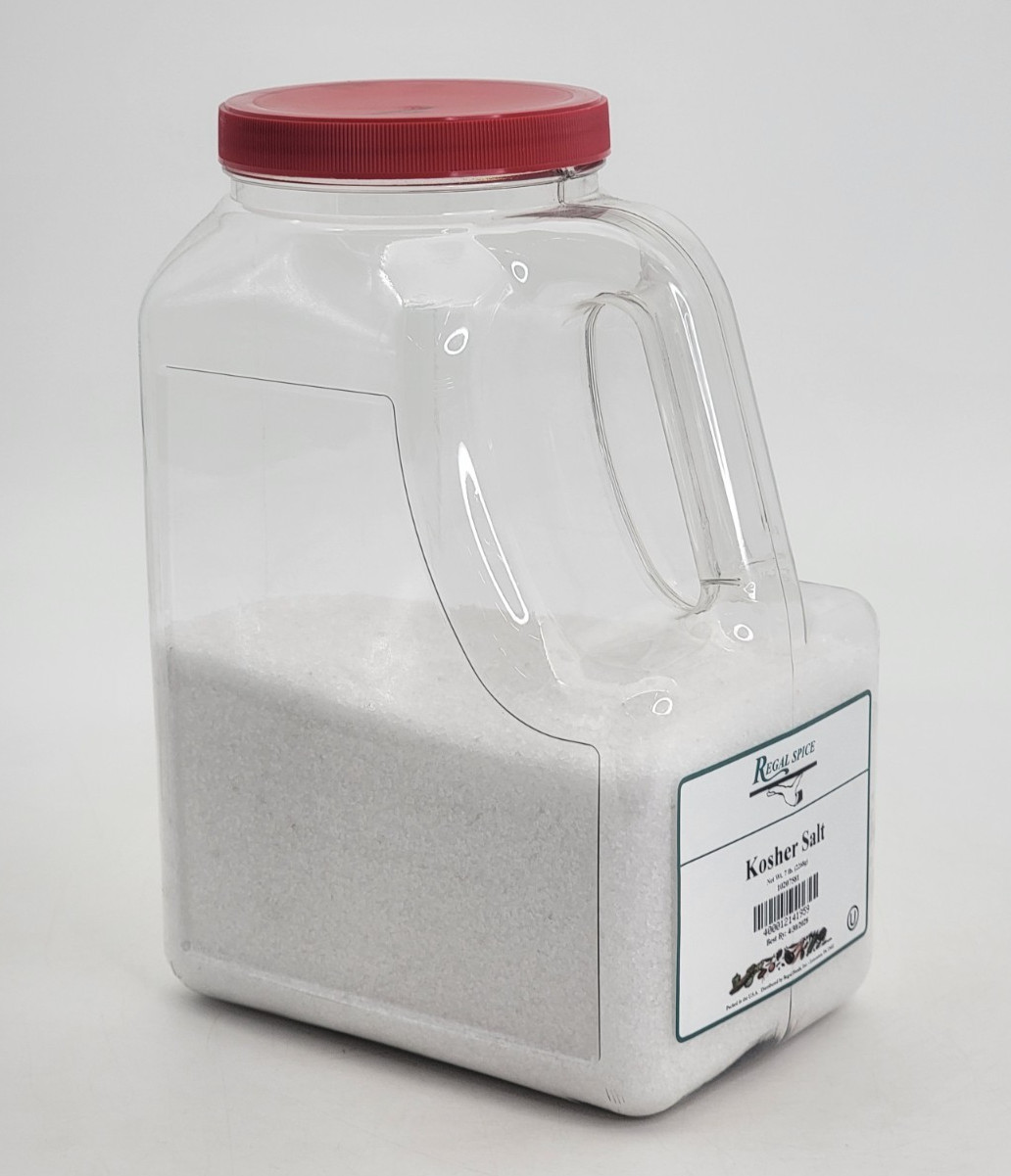 Regal Spice Extra Coarse Kosher Salt 7 lb per Jug - Sealed - Best by: 4/30/2028