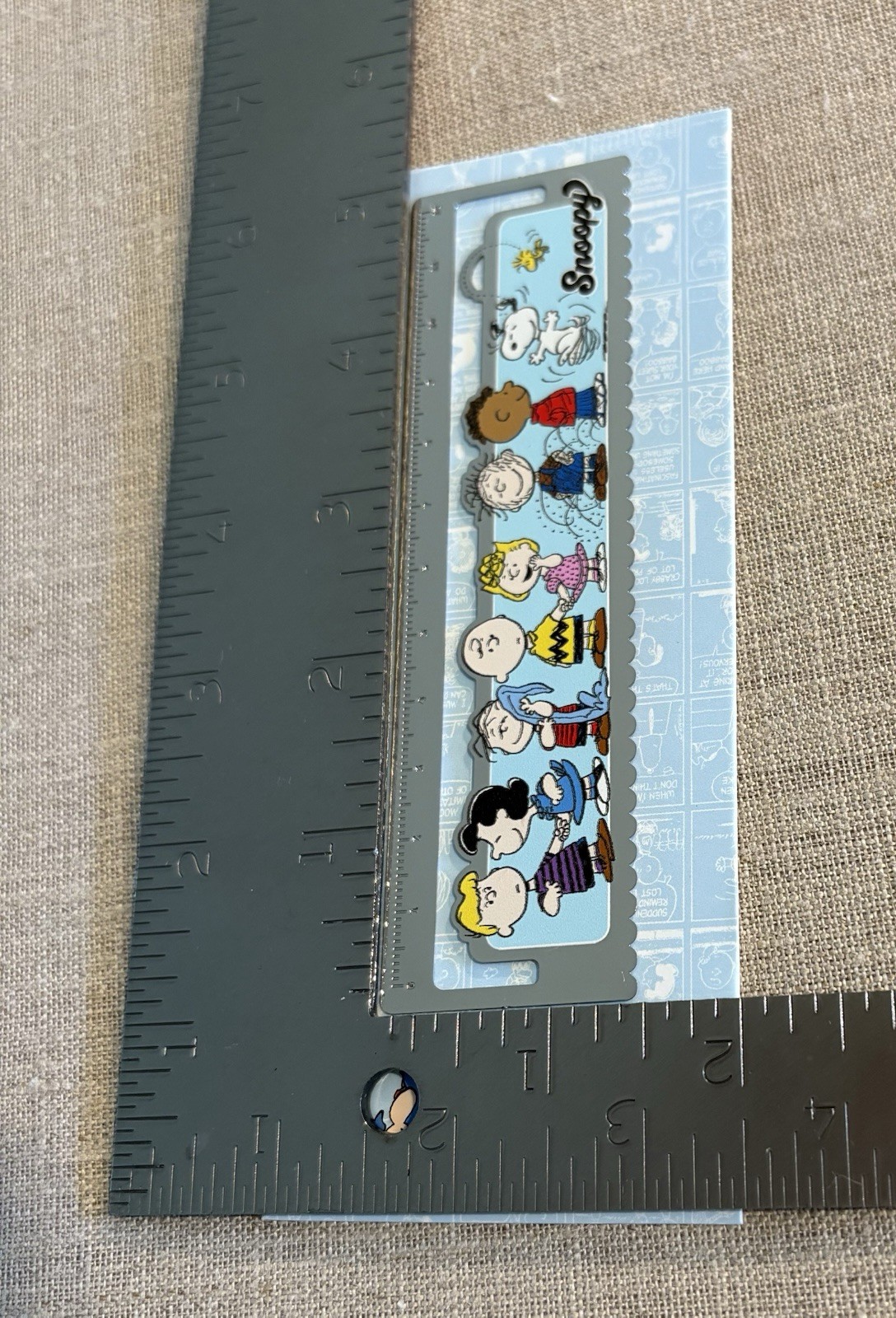 Peanuts Snoopy Metal Ruler/bookmark. * Original Package
