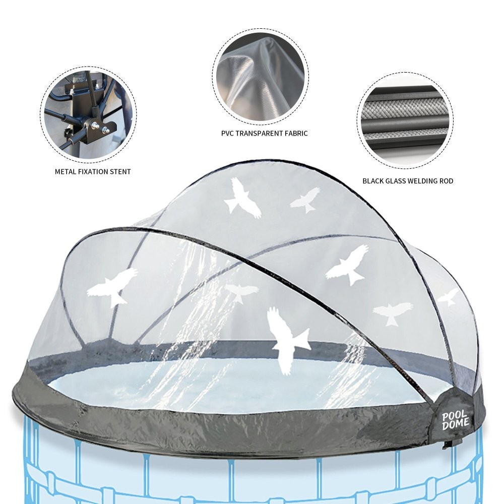 15 Foot Round Multifunctional All Weather Cover Pool Dome Enclosure for Outdoor