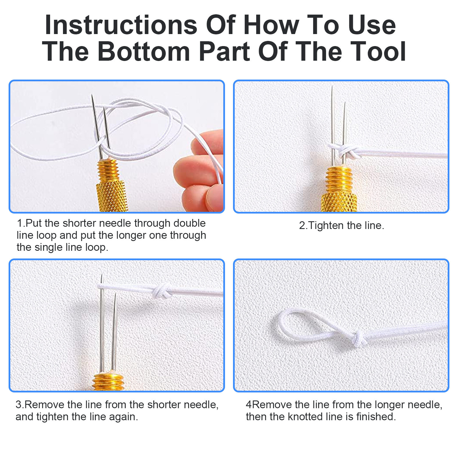 Fishing Knot Quick Tying Tool Line Clipper Snip Hook Nipper Tie Knotter Outdoor