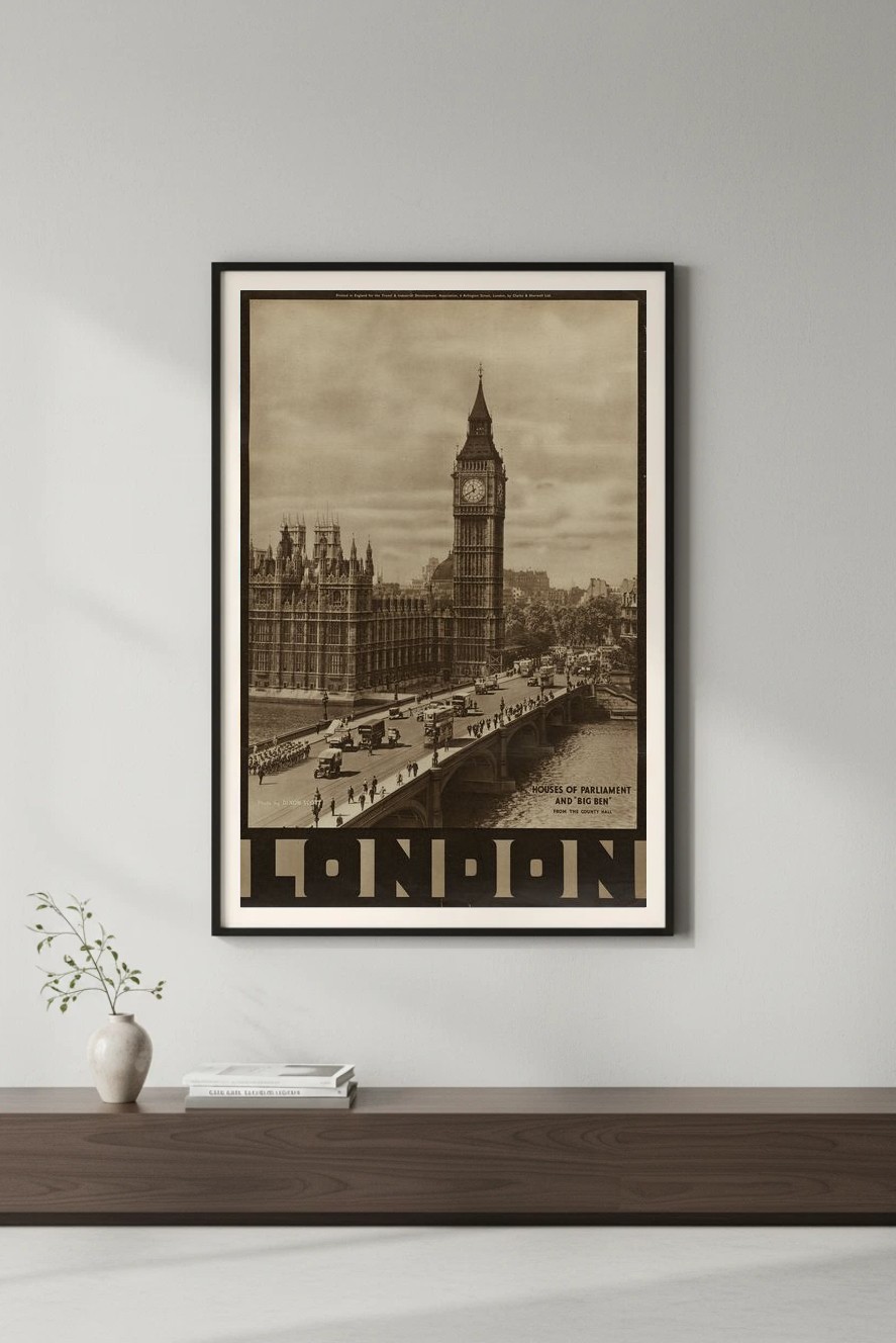🕰️ Vintage London Big Ben Poster - 16x24” - Retro Decor
