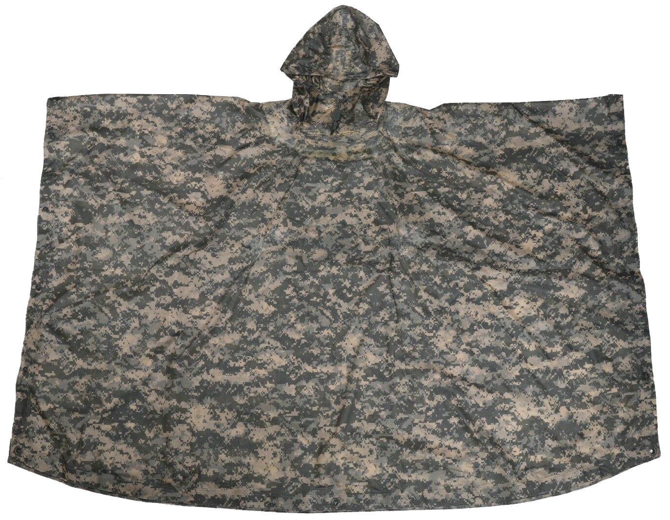DAMAGED US Military ACU Wet Weather Poncho Liner Waterproof UCP Camo Army Tarp