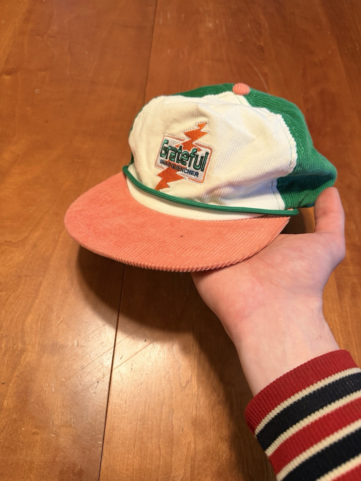 Vintage RARE Grateful Dead Snapback hat parking lot corduroy 80s spin off