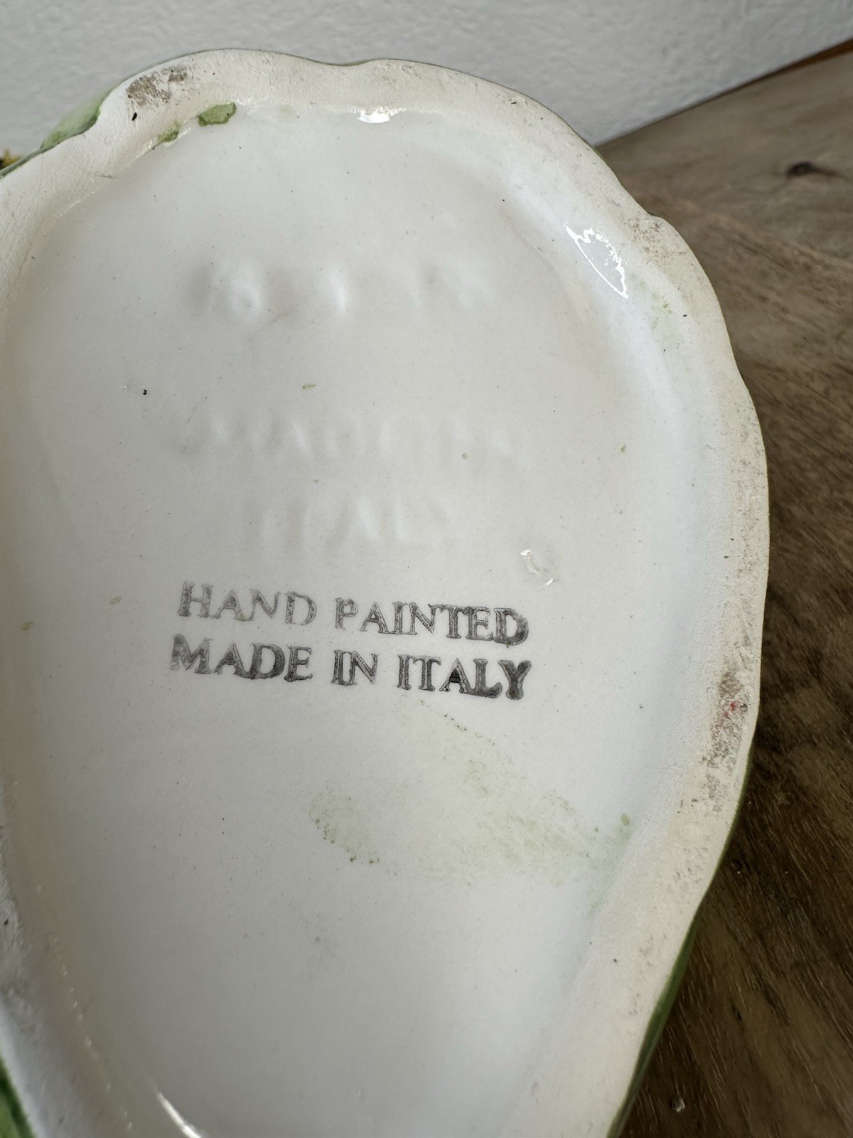 Artichoke Vase Bottle Ceramic Vegetable Decor Italian Majolica