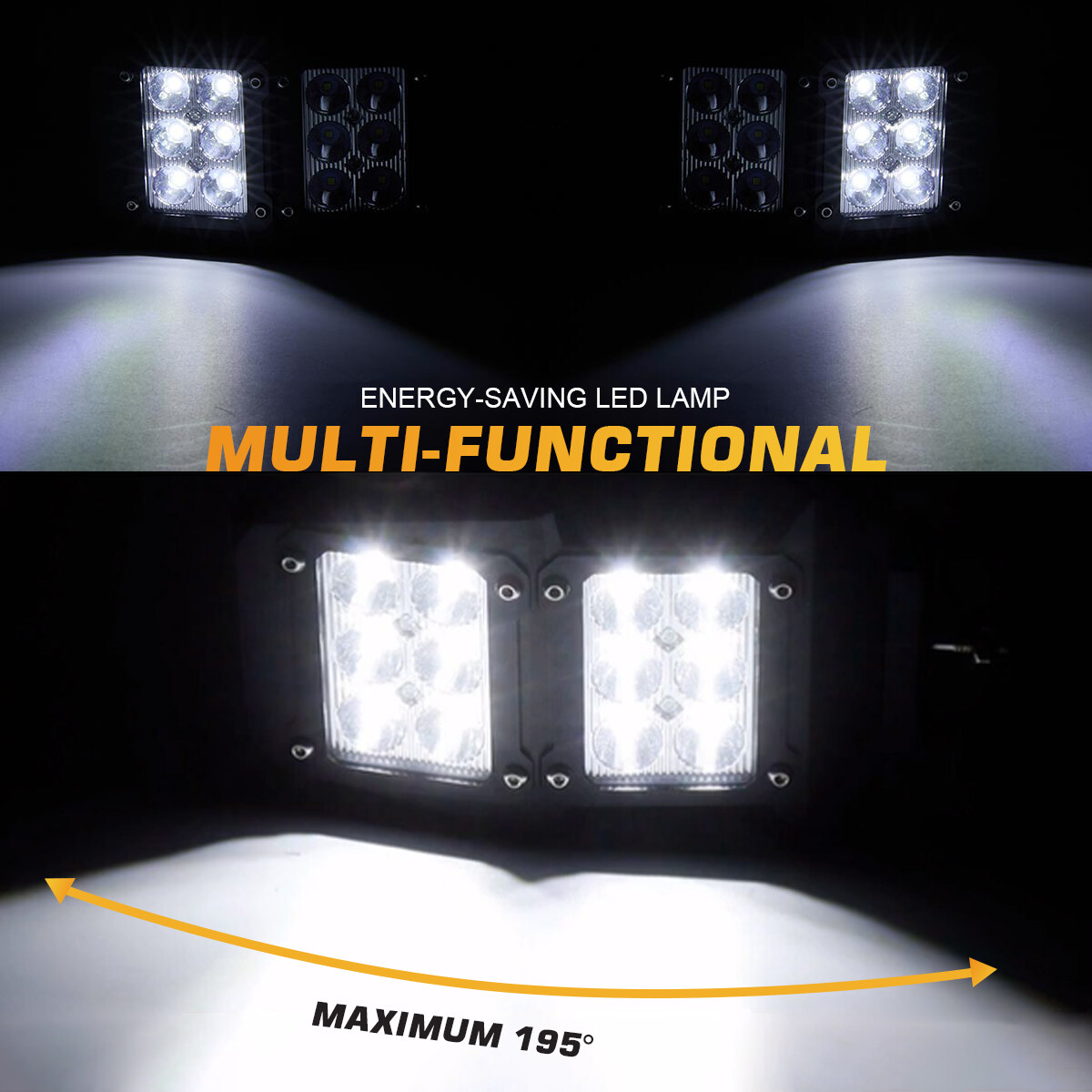 UTV Rear View Side Mirrors W/ LED Spot Lights For Honda Talon 1000R 1000X 2024