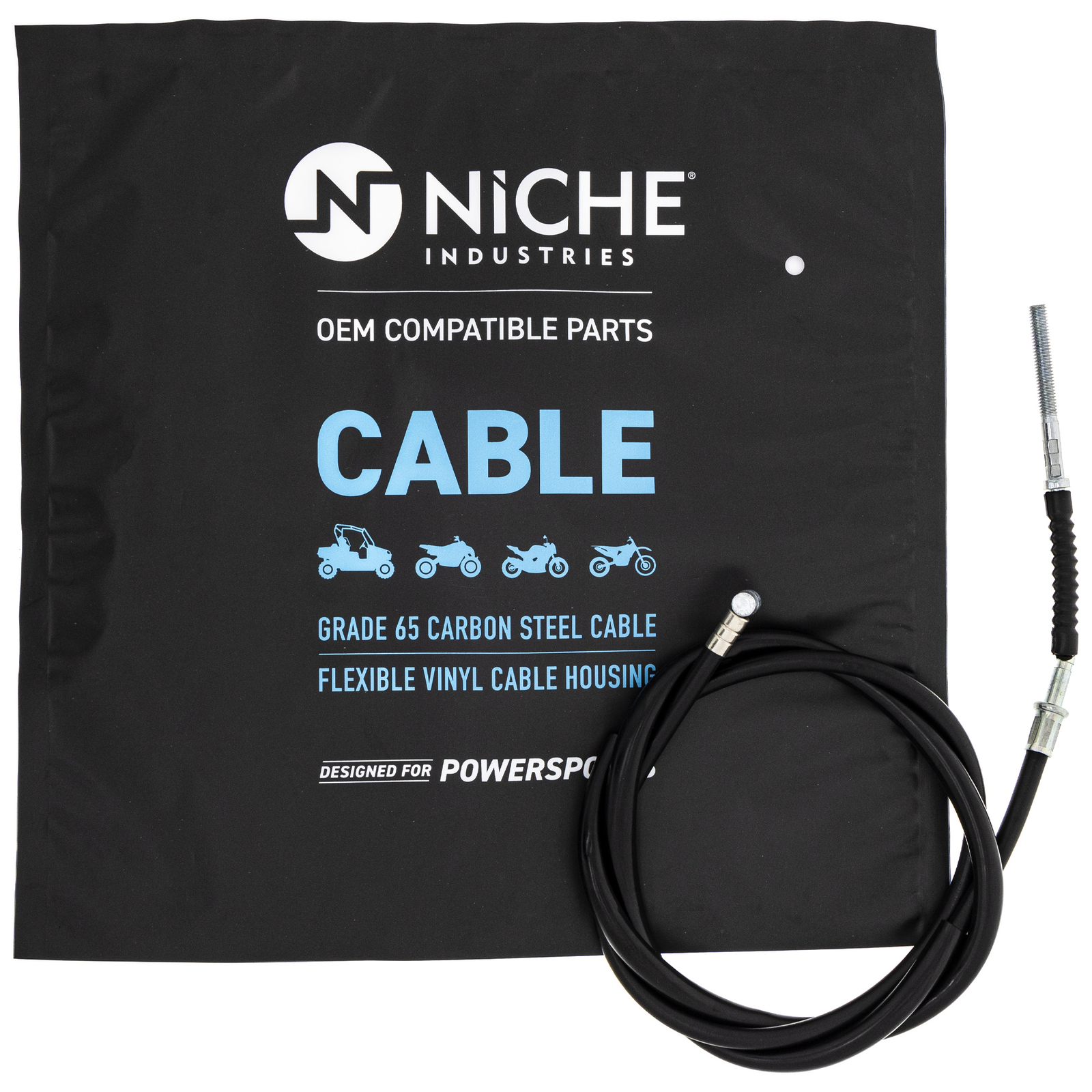 NICHE Front Brake Cable for Yamaha Tri Moto 200 225 YTM200 21V-26373-00-00 ATV