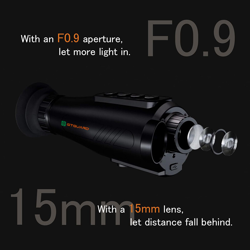 Thermal Imaging Monocular 384 x 288 Ai Resolution,15mm 60Hz Thermal Night Vision
