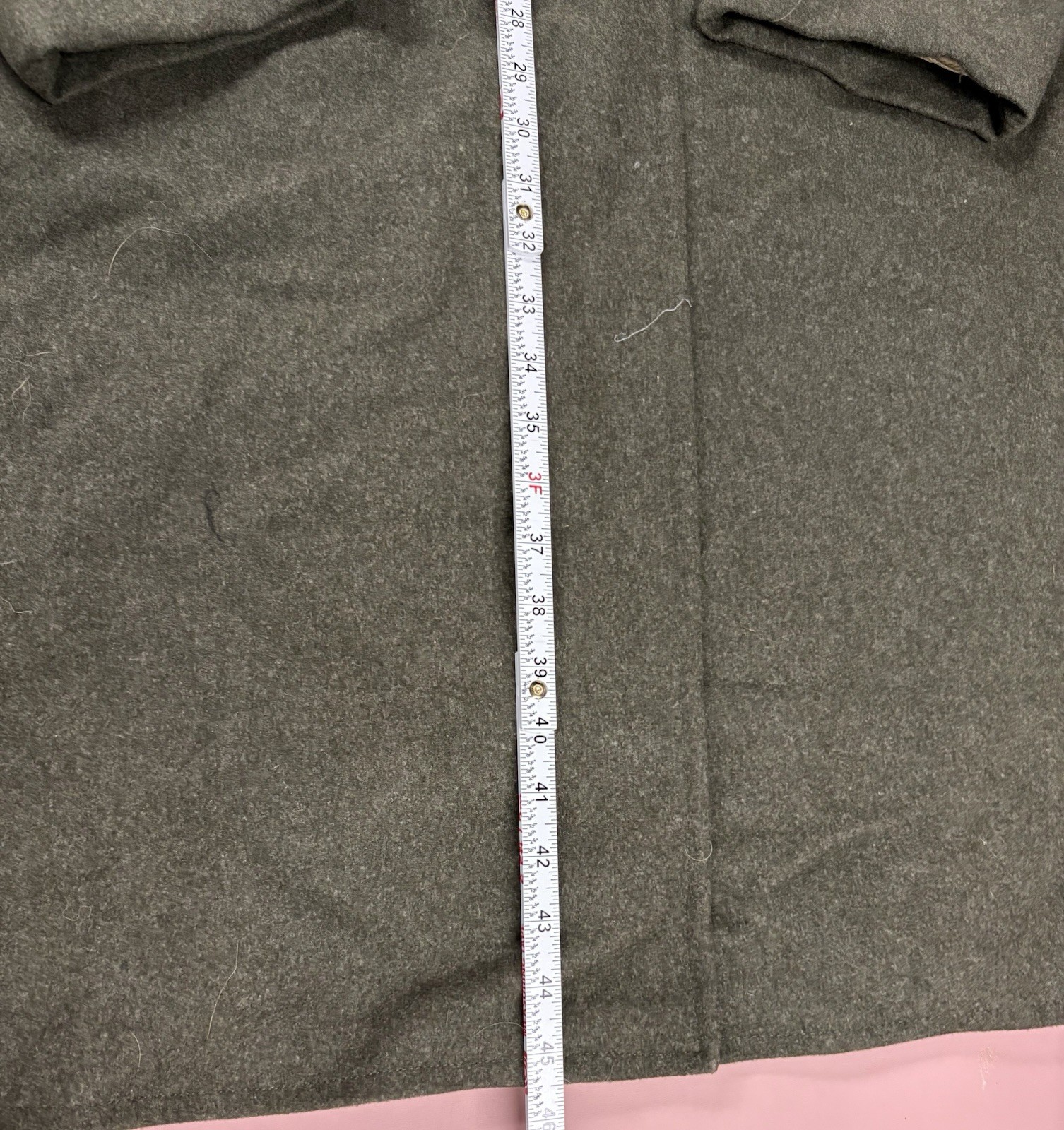 WWII USMC Overcoat 1942-43 Quartermaster 4-L Long Wool Coat