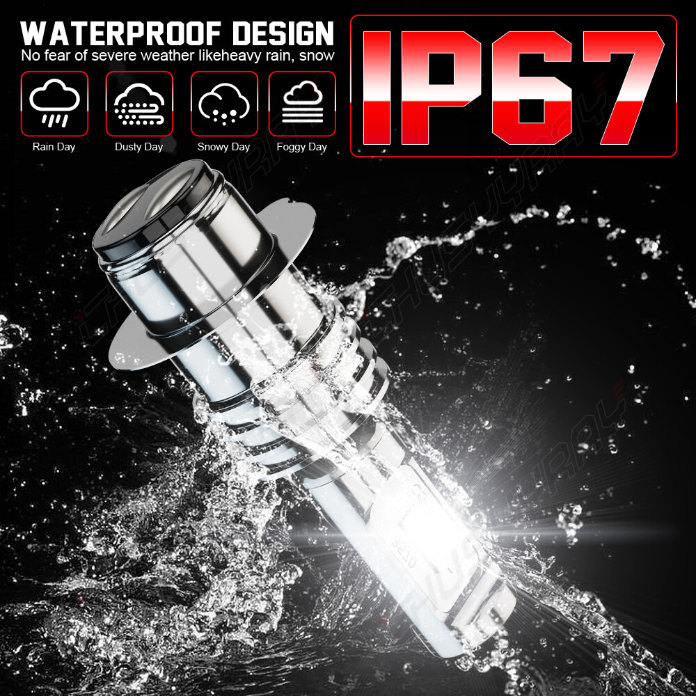 For Yamaha Raptor 350 660R 700 700R LED Headlight 2pcs Bulbs Kit YFM350R YFM660R