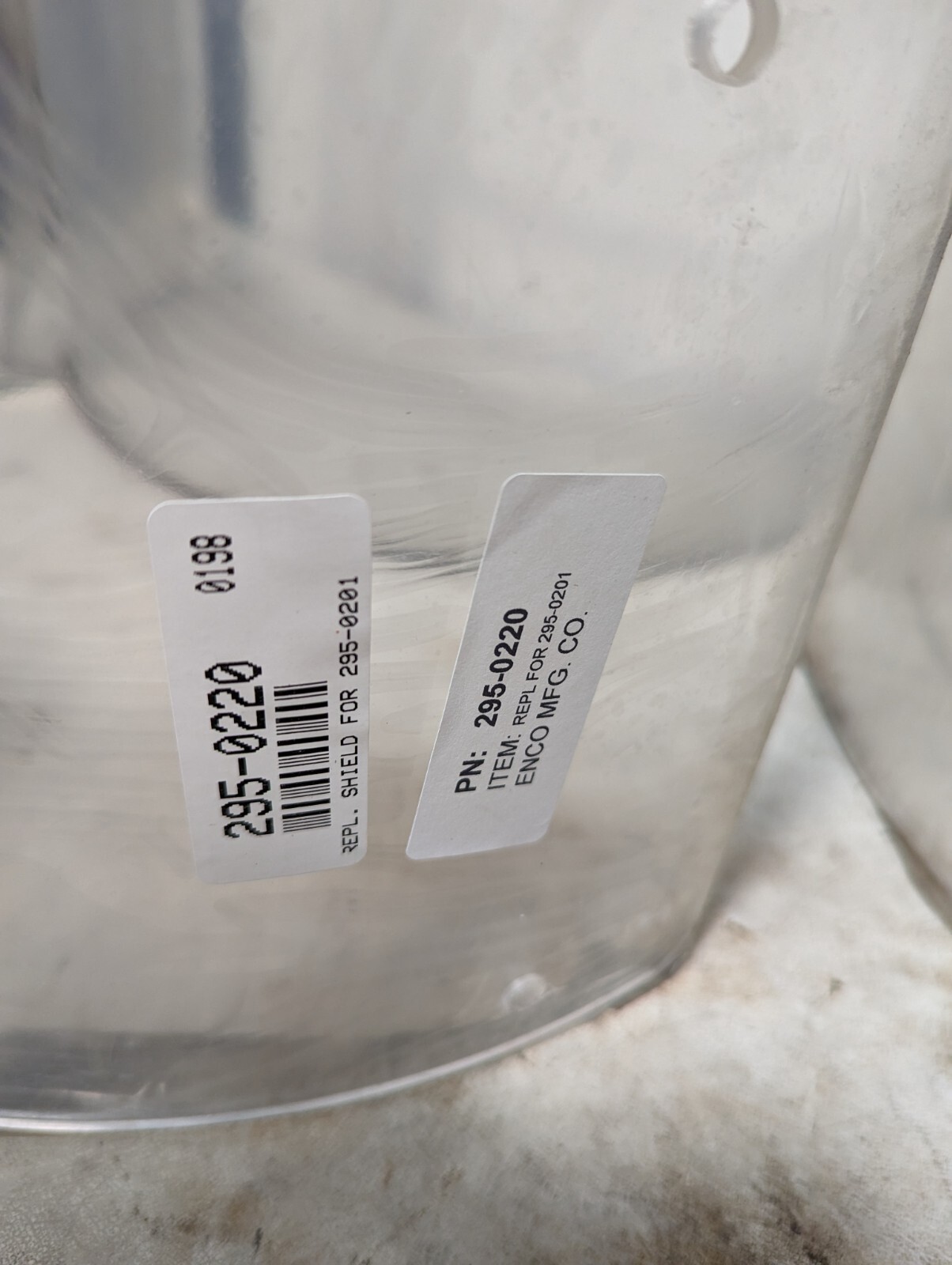 Enco 295-0220 replacement shield for 295-0201, lathe guard, protective shield