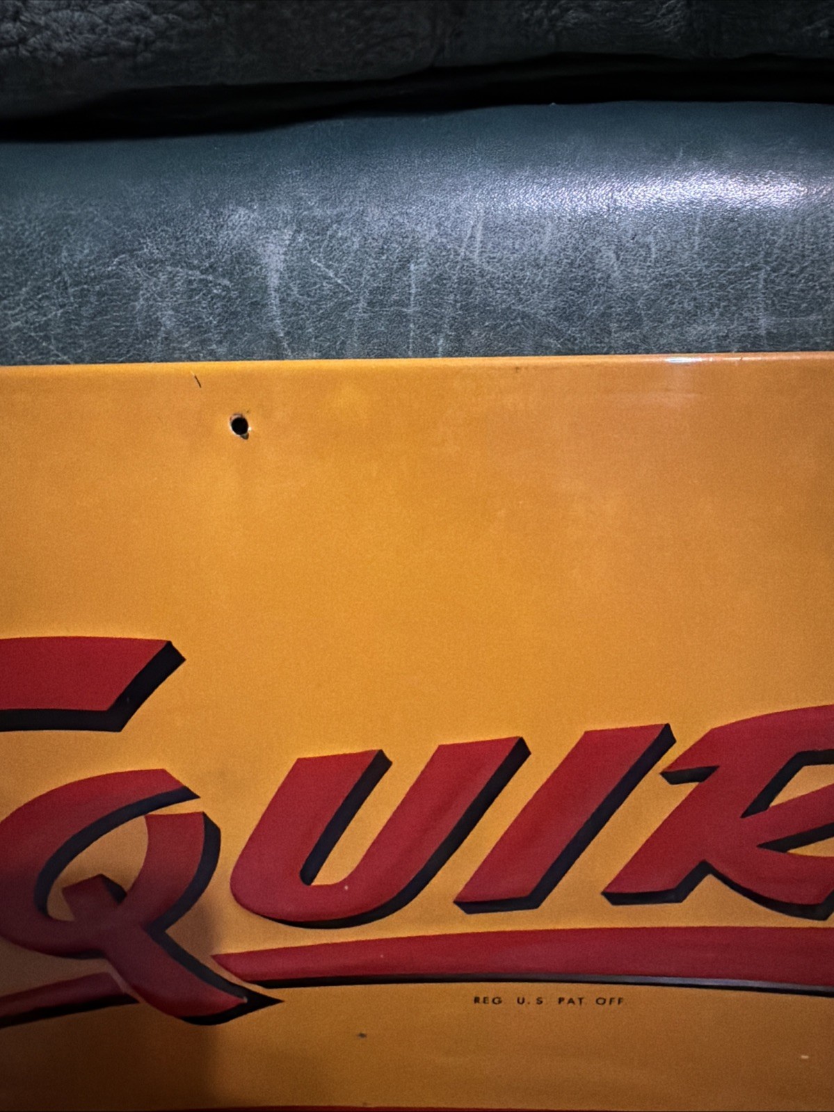 Original 1951 Squirt Soda Advertising Sign