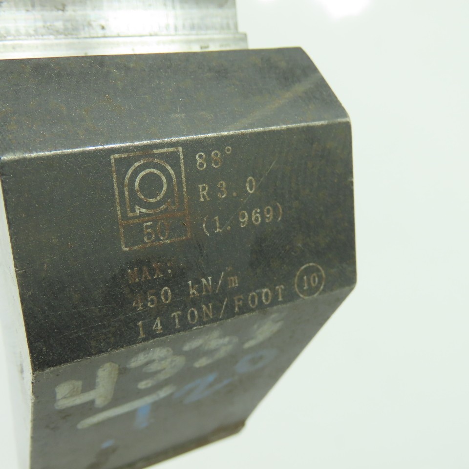 Amada 50mm 88° One Touch V-Forming Press Brake Gooseneck Die Punch R3.0