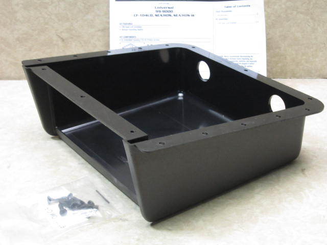 Under Dash Surface Mount Overhead Stereo Radio Housing Boat Marine RV Trailer